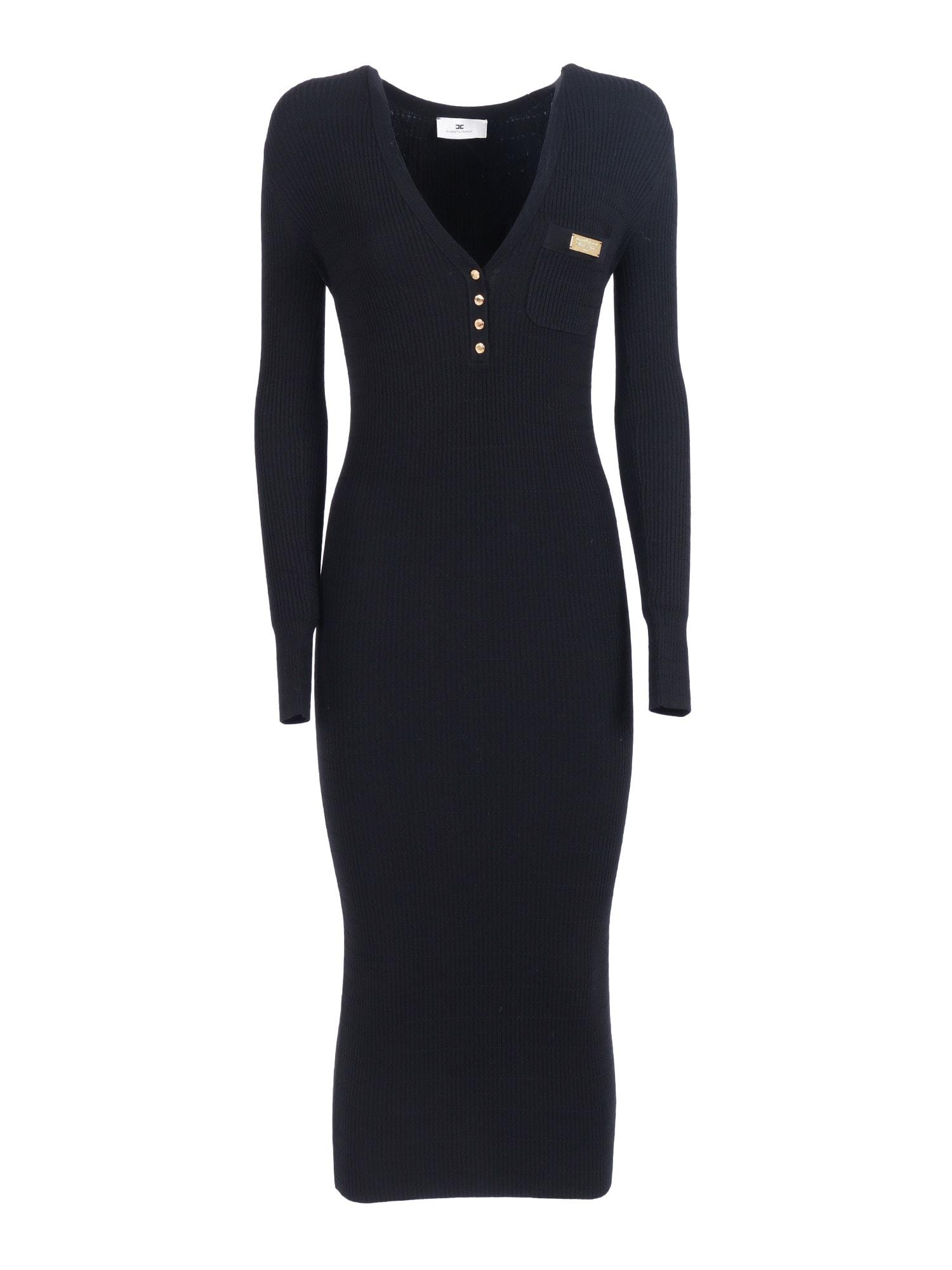 elisabetta franchi knit dress