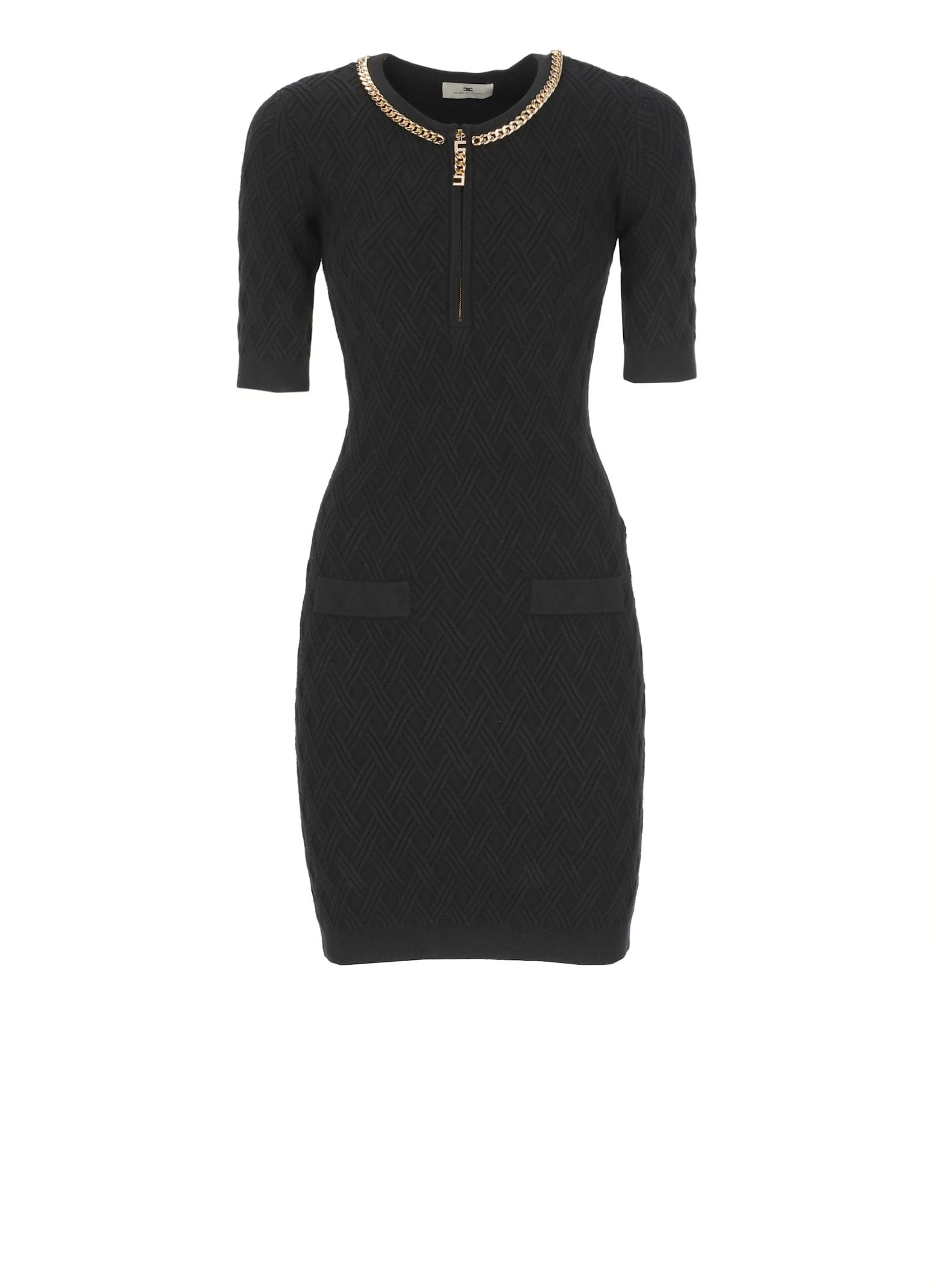 elisabetta franchi knitted dress