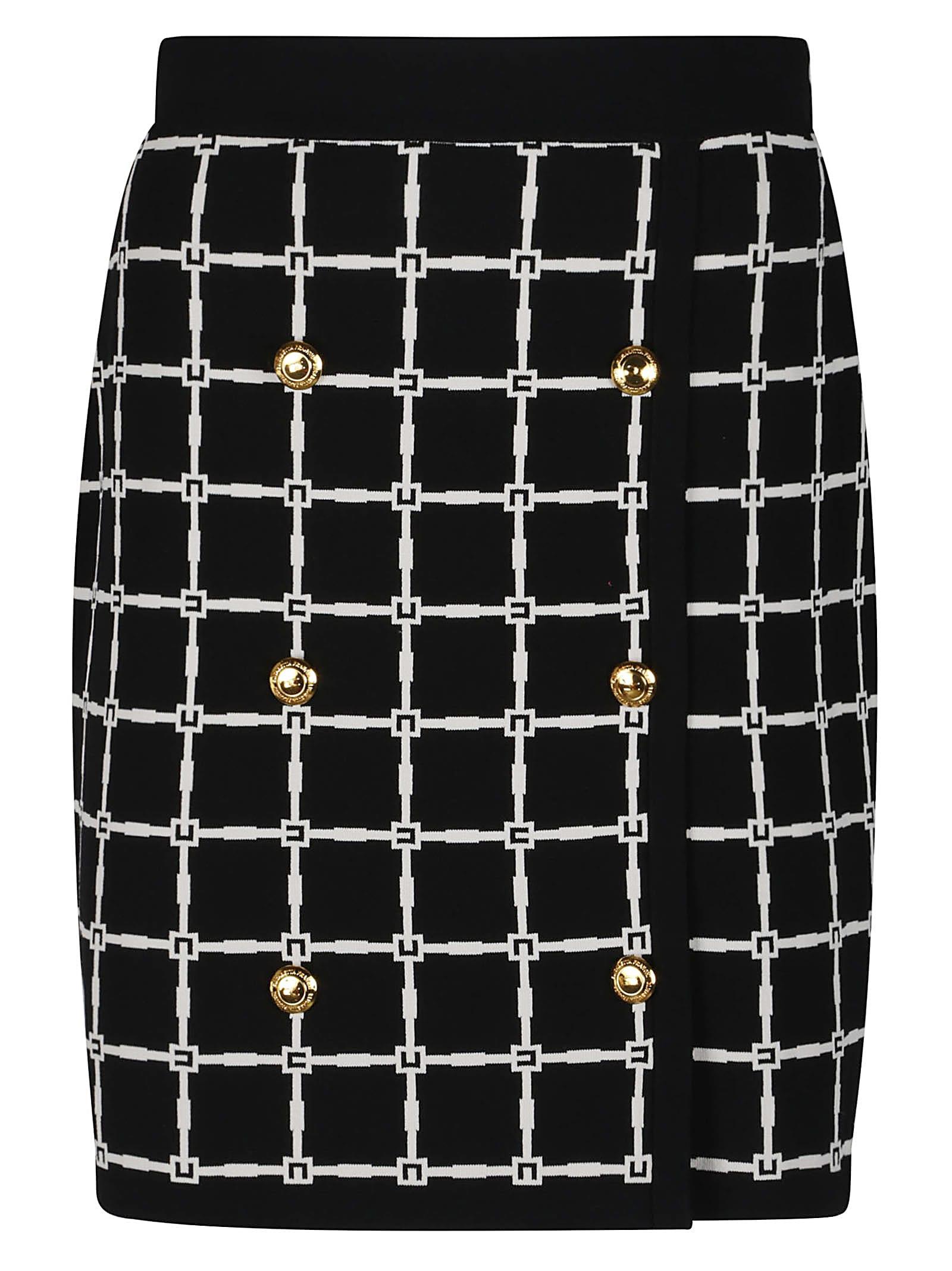 elisabetta franchi knitted skirt