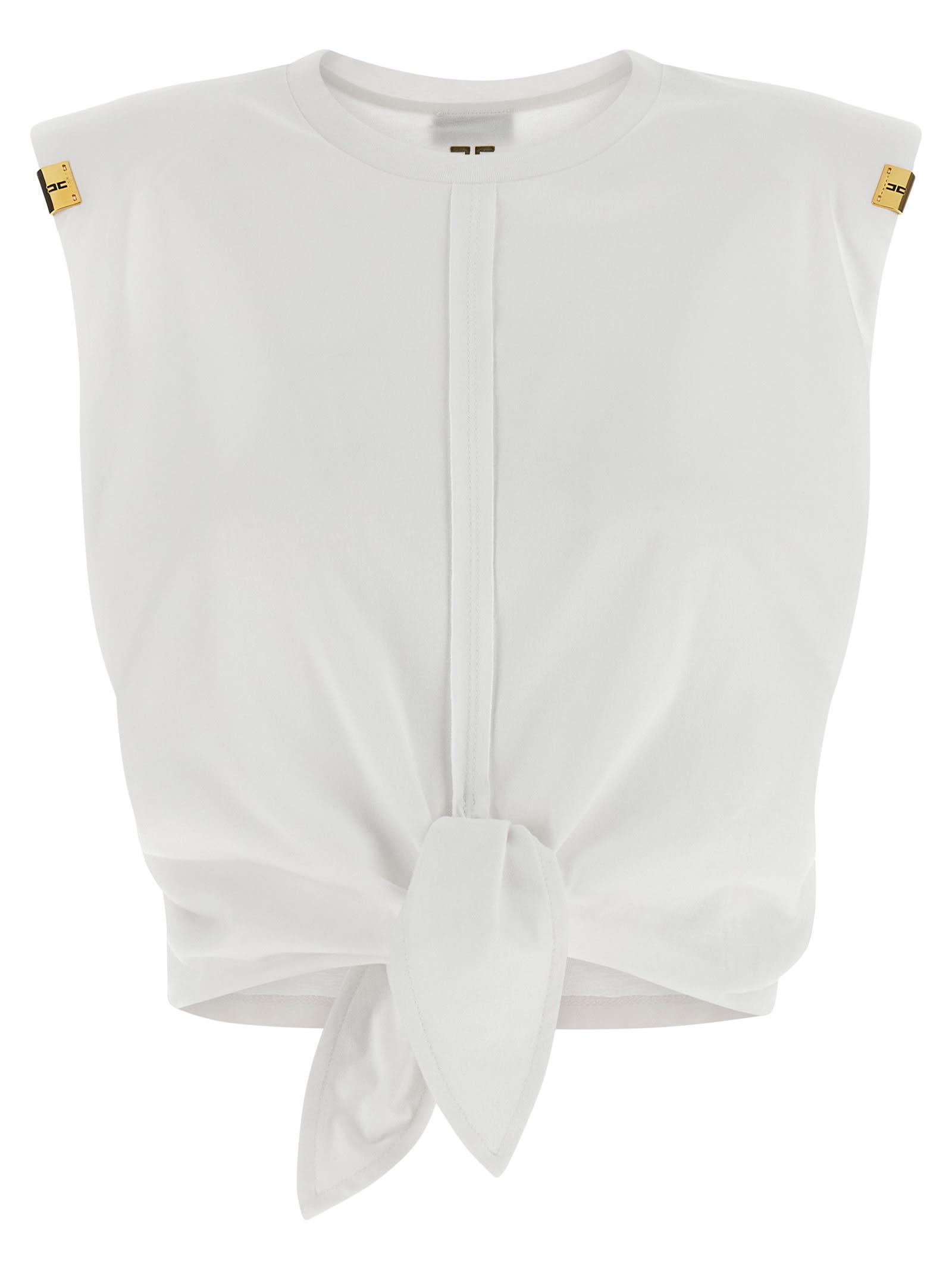 elisabetta franchi knot t-shirt