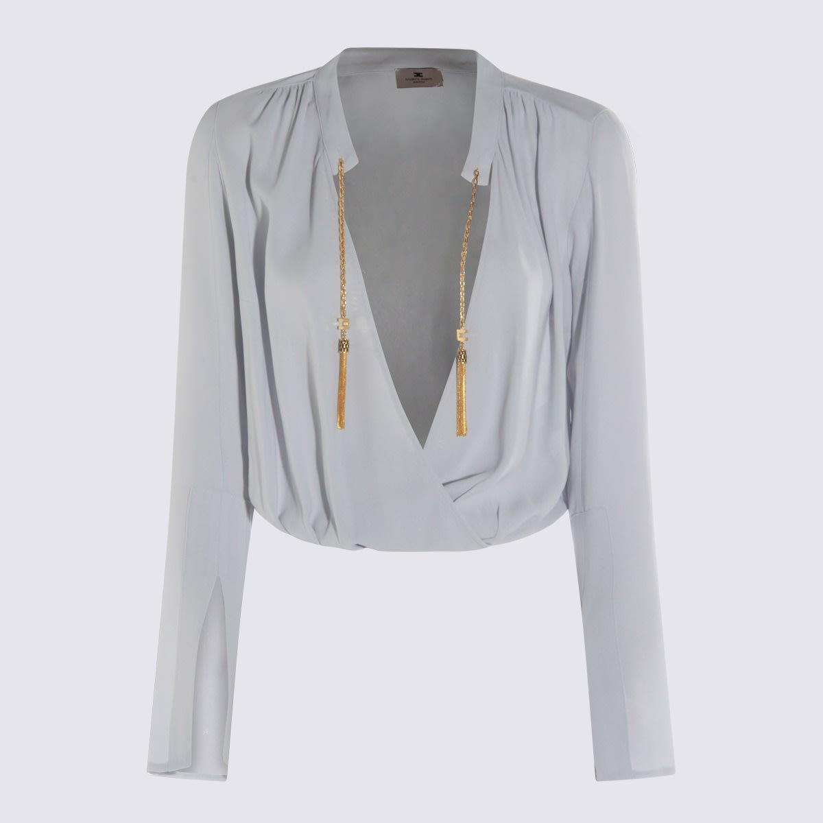 elisabetta franchi light blue bodysuit