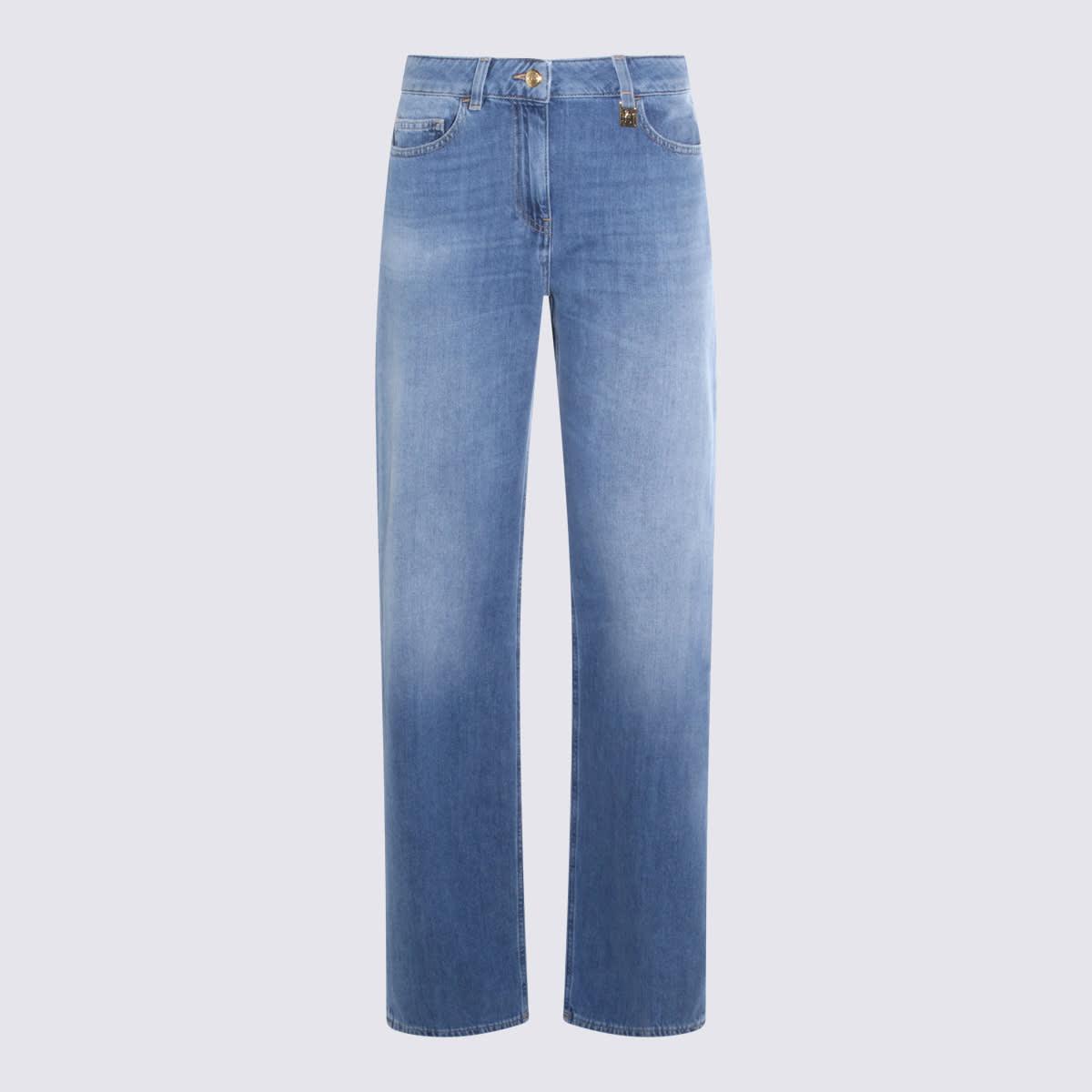 elisabetta franchi light blue denim jeans