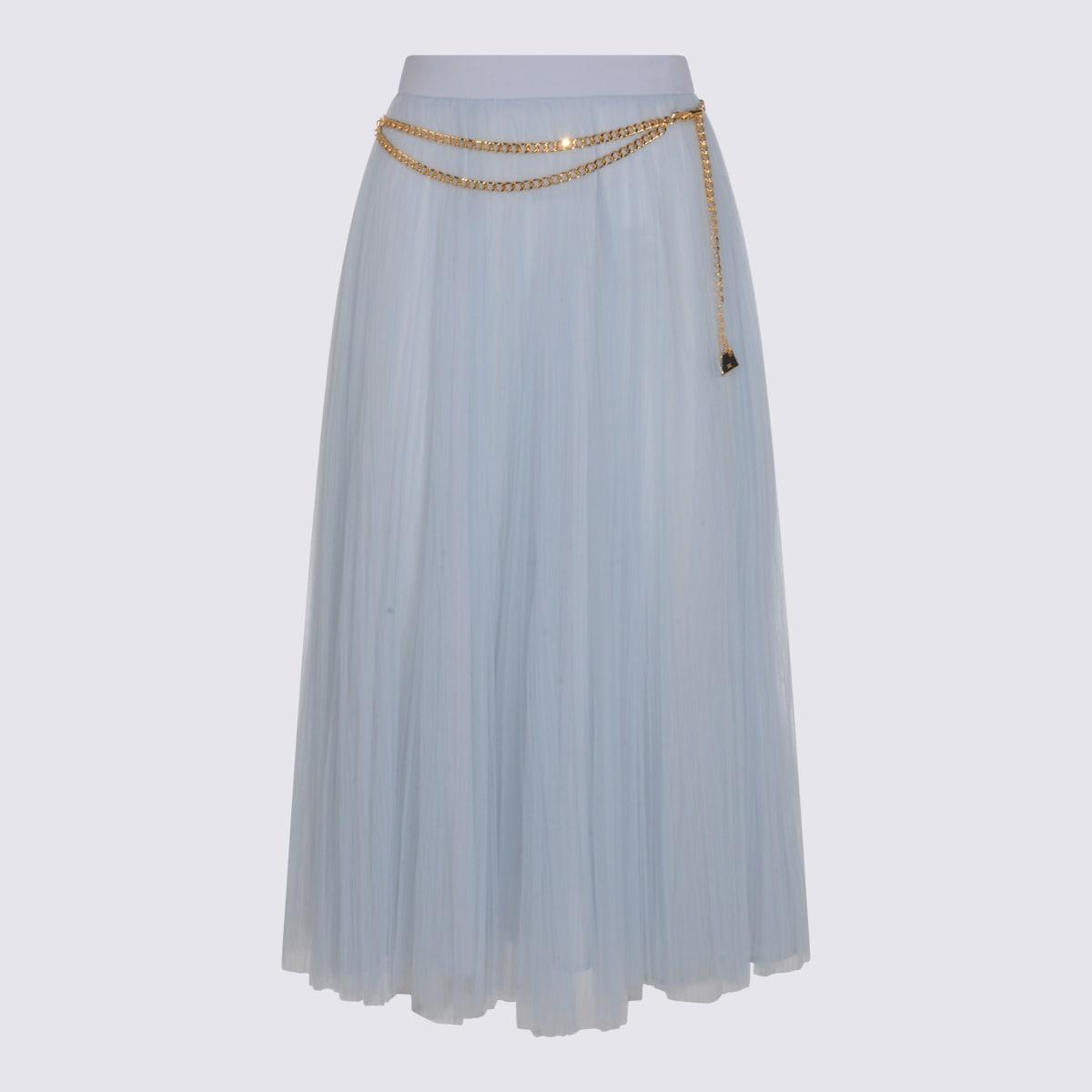 elisabetta franchi light blue skirt