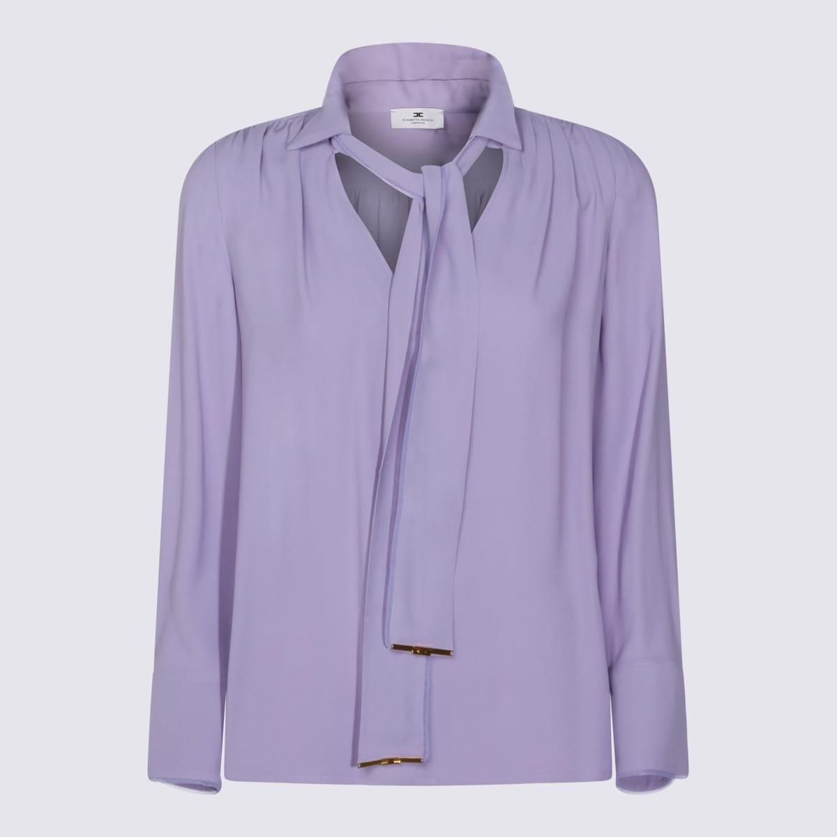 elisabetta franchi lilac viscose shirt