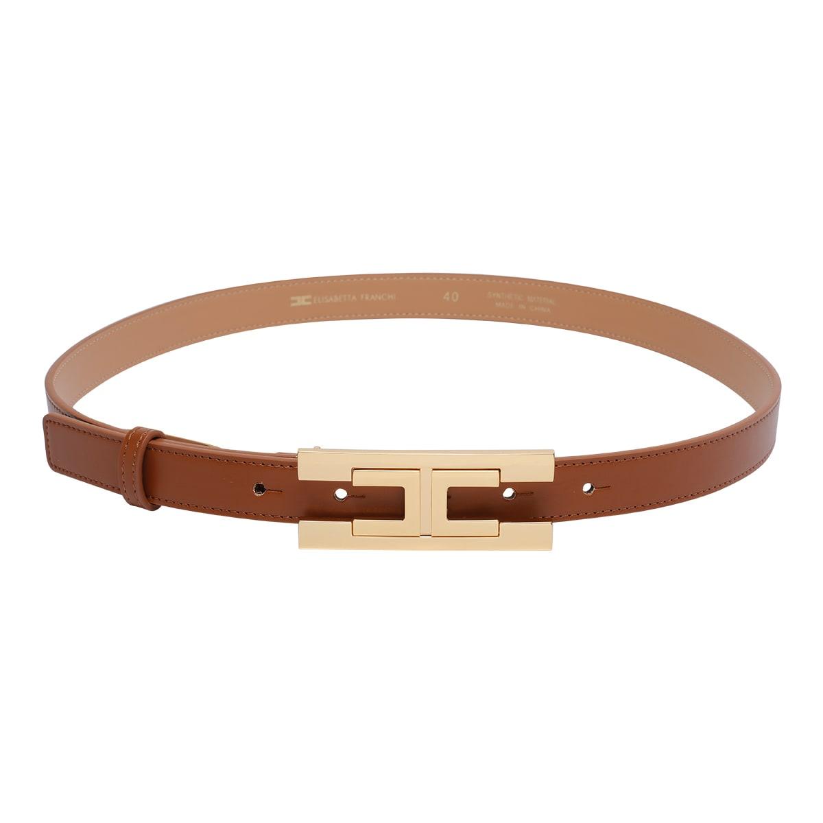 elisabetta franchi logo belt