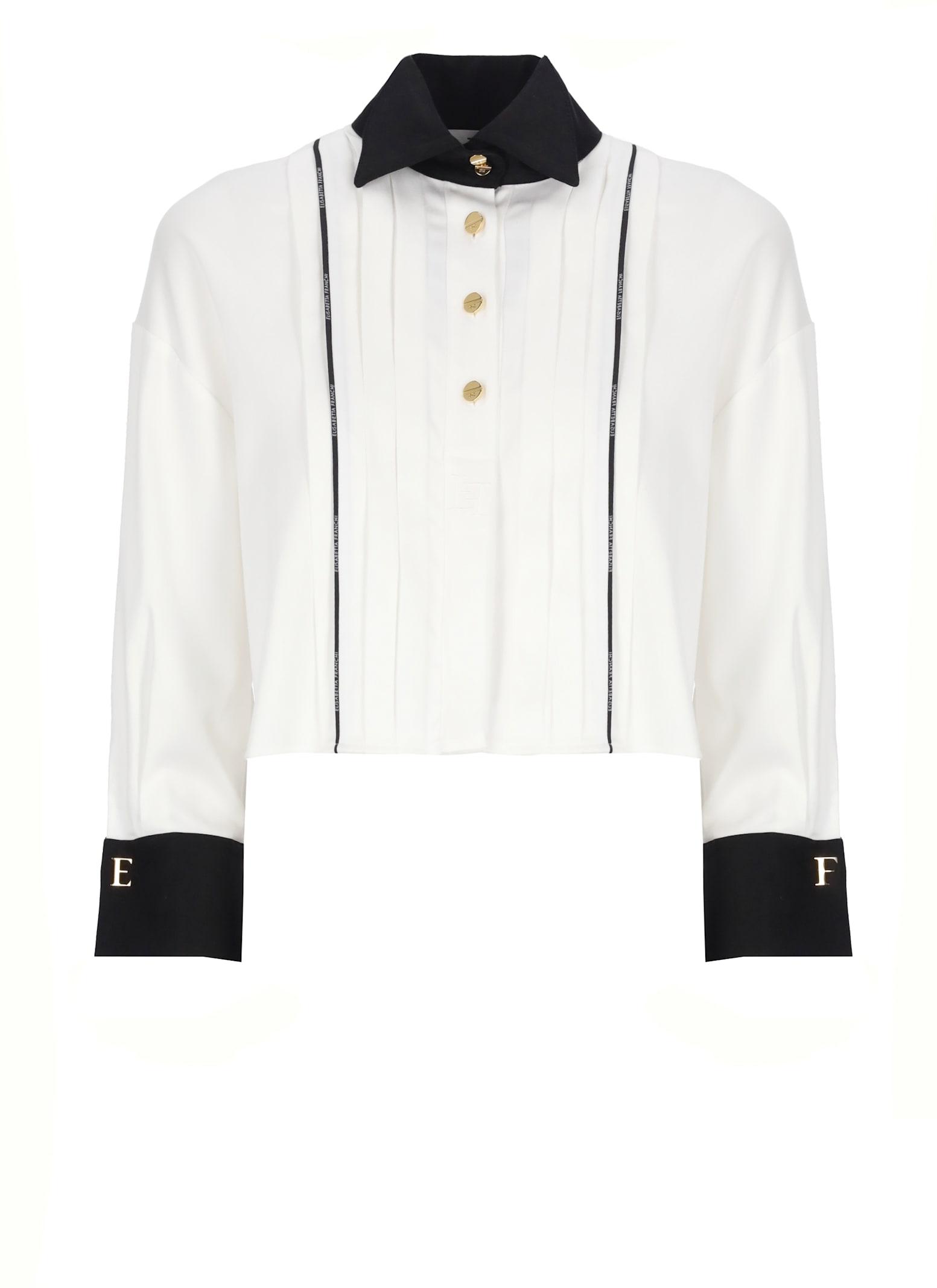 elisabetta franchi logo shirt