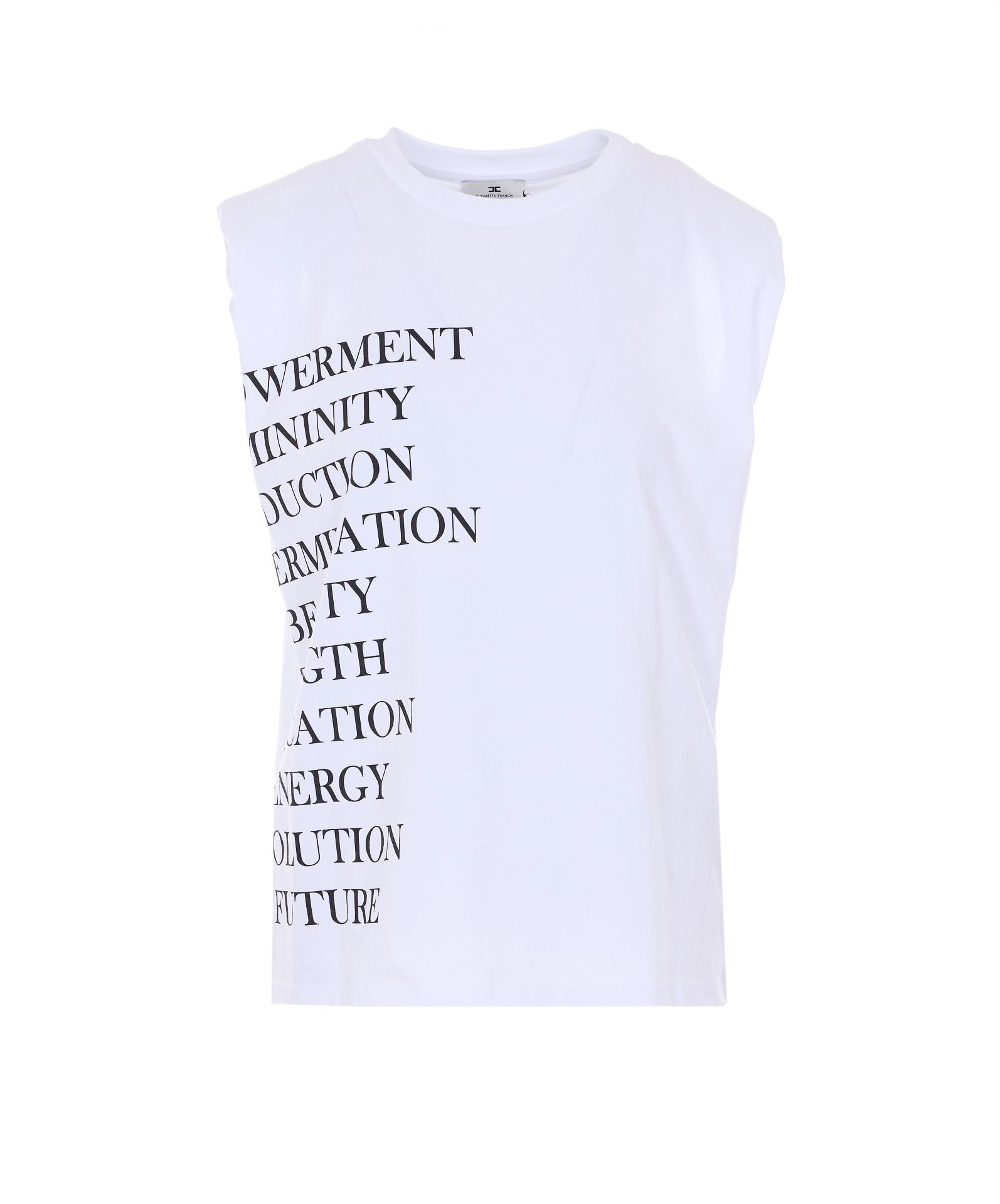 elisabetta franchi logo t-shirt