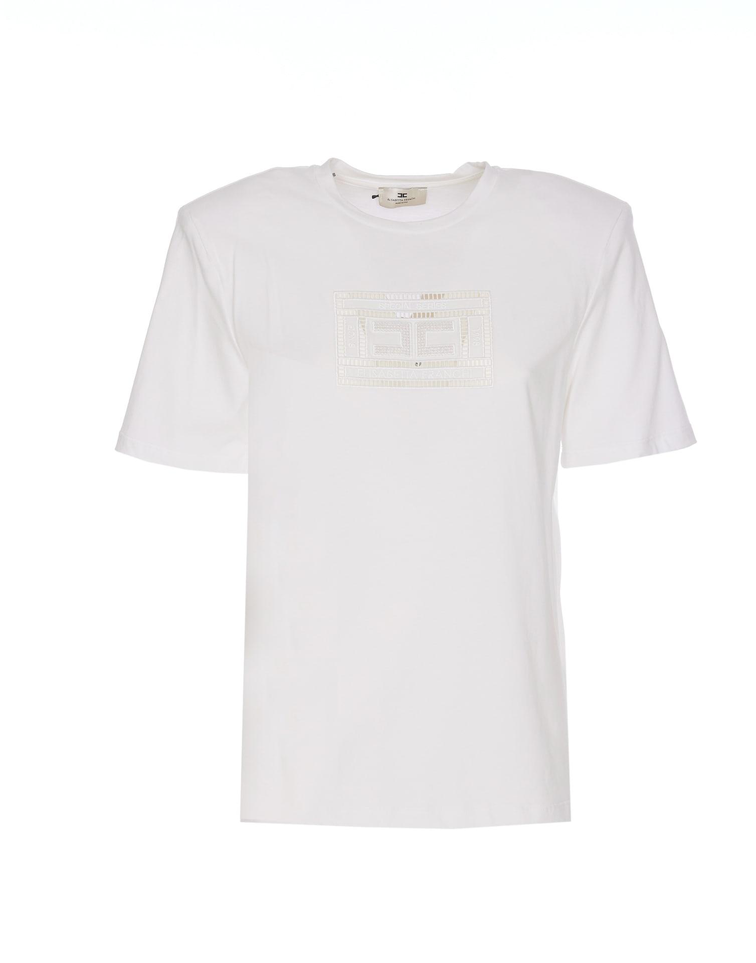 elisabetta franchi logo t-shirt