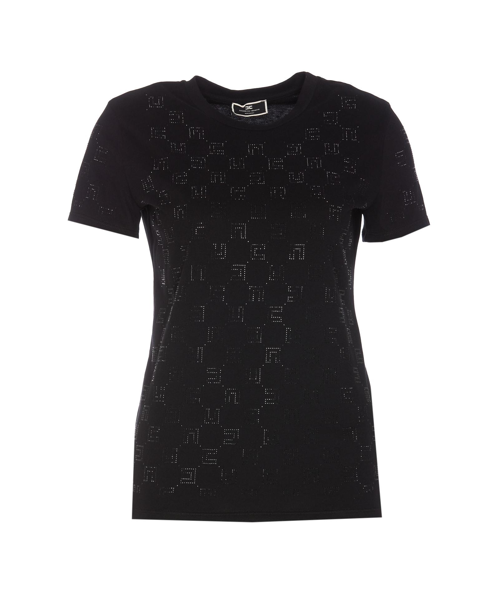 elisabetta franchi logo t-shirt