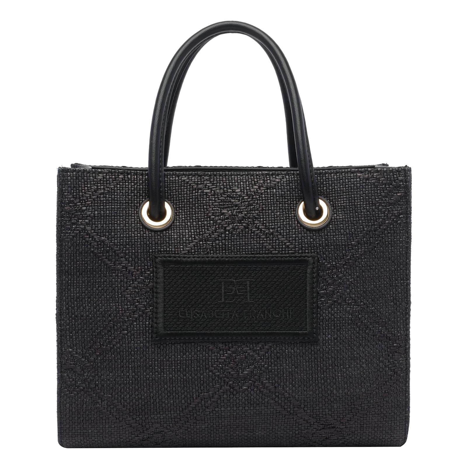 elisabetta franchi logo tote bag