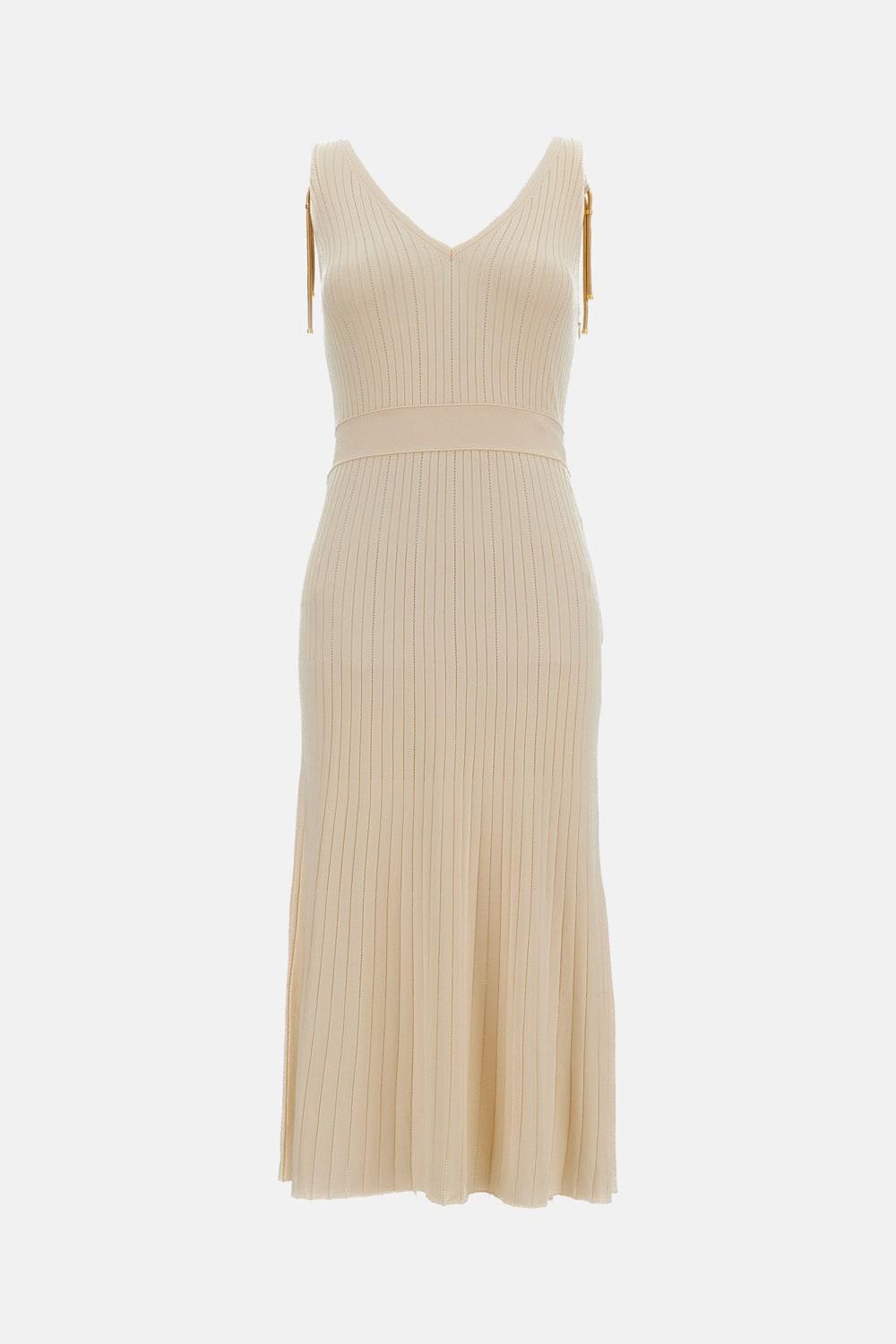 elisabetta franchi long knit dress