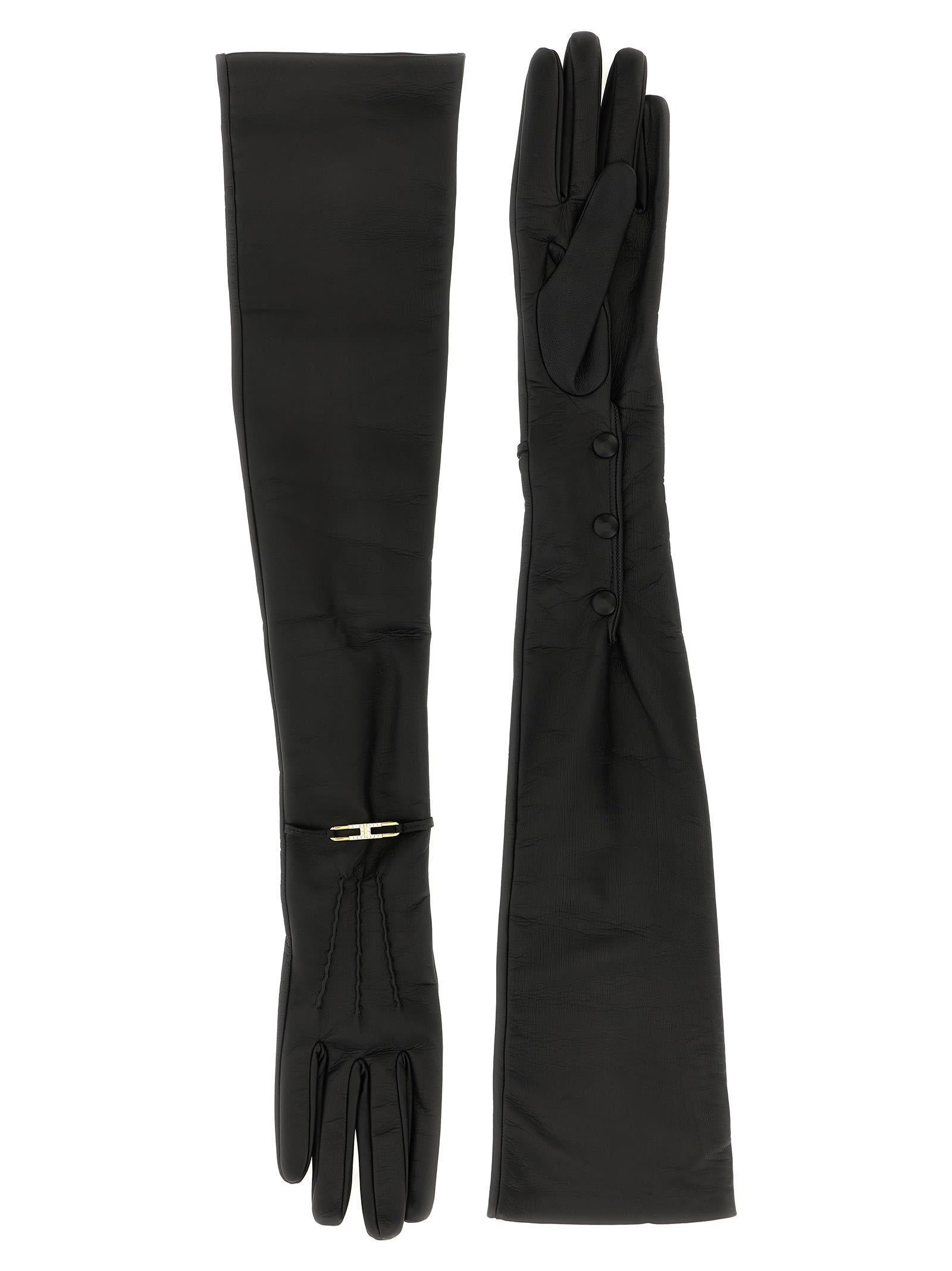 elisabetta franchi long nappa gloves