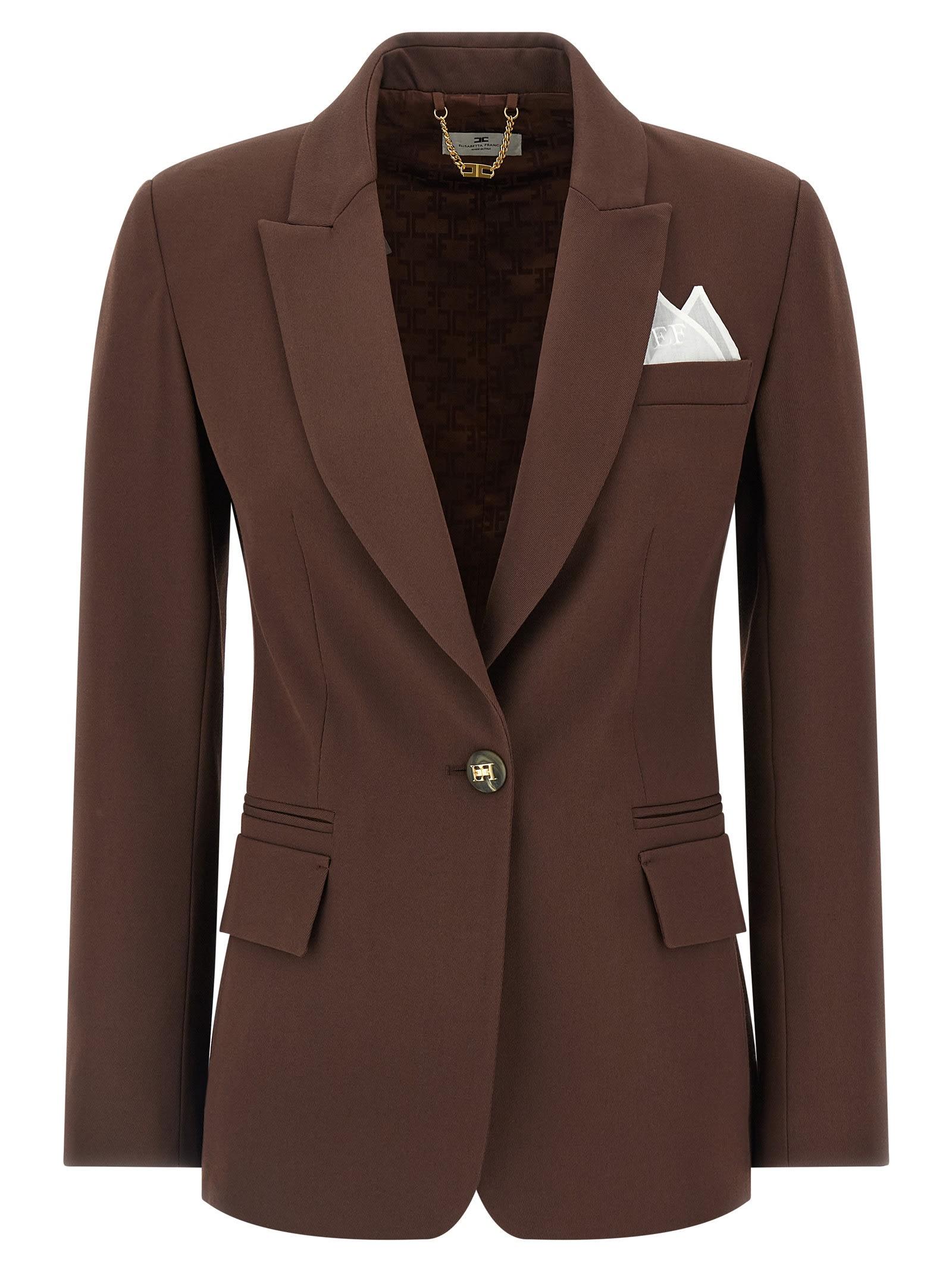 elisabetta franchi pocket blazer