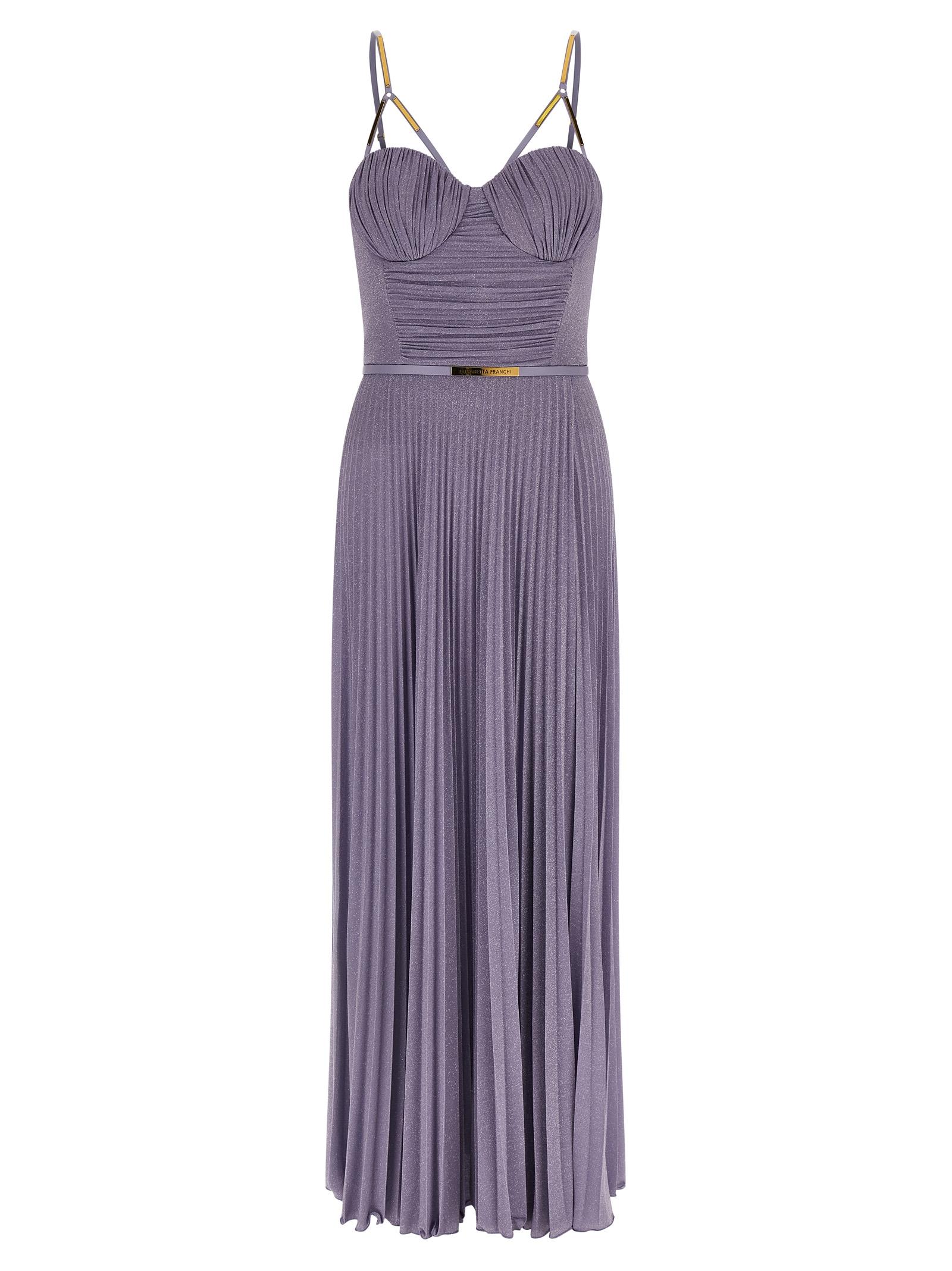 elisabetta franchi red carpet dress purple - women