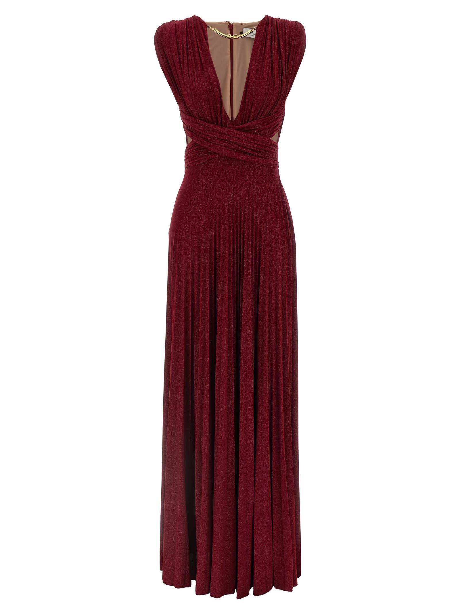 elisabetta franchi red carpet dress