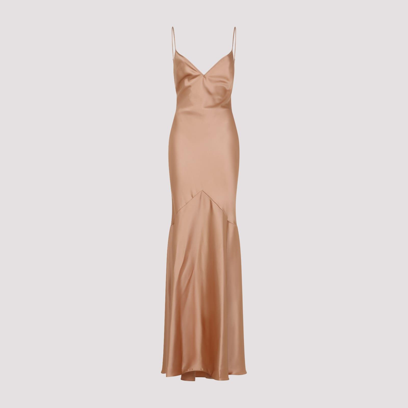 elisabetta franchi satin gown dress