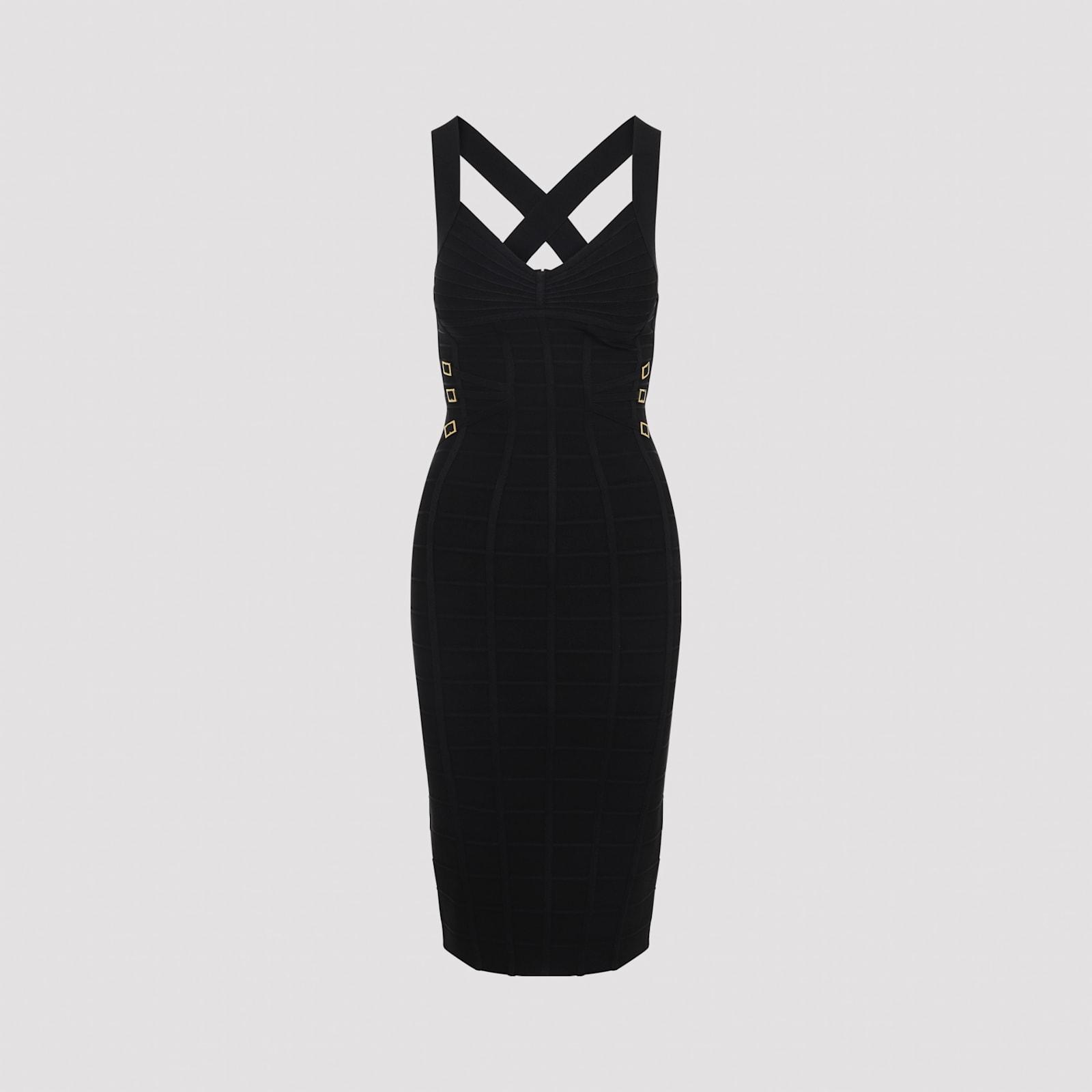 elisabetta franchi shaping midi dress
