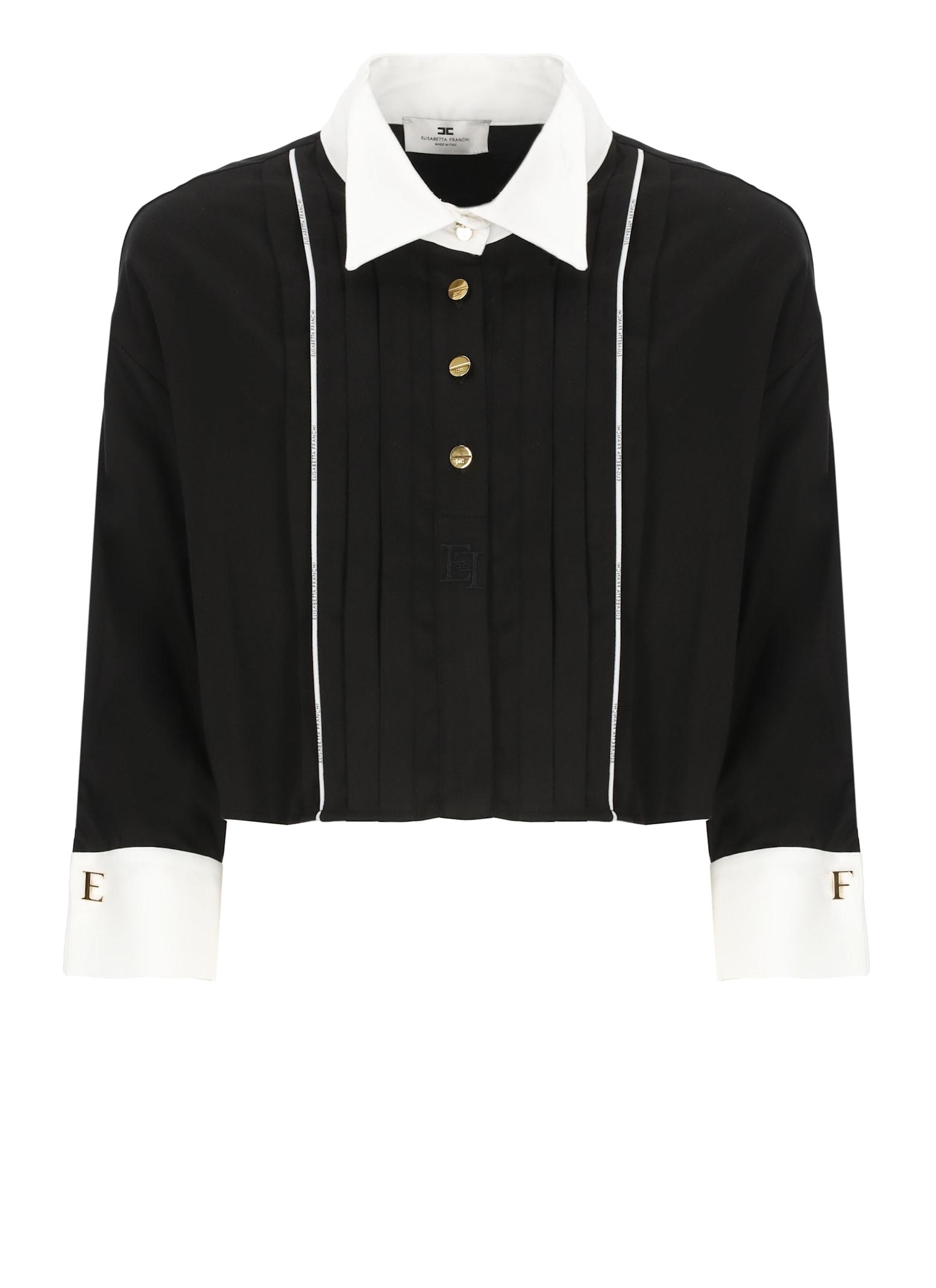 elisabetta franchi shirt with logo