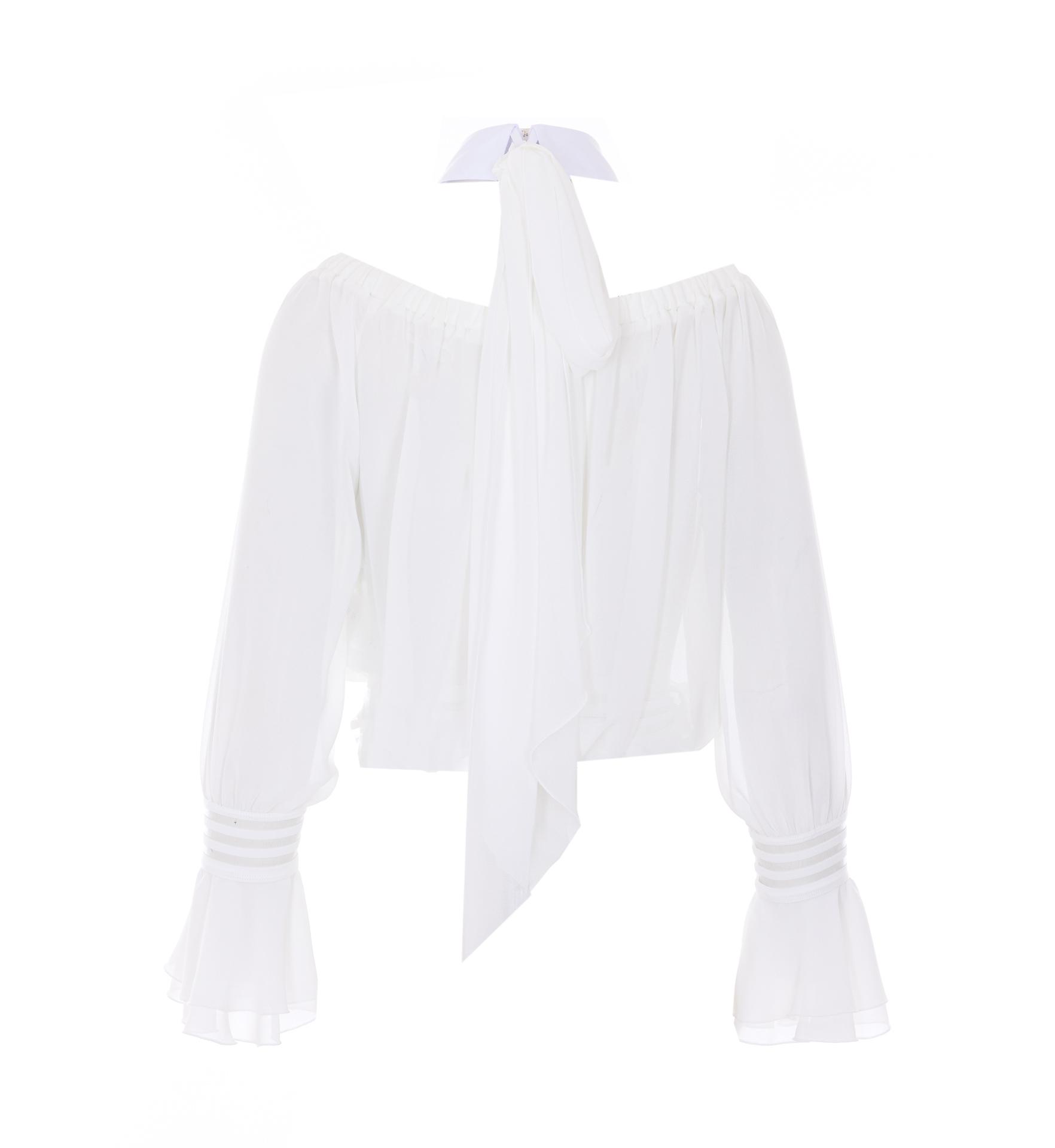 elisabetta franchi shirts white polyester - women