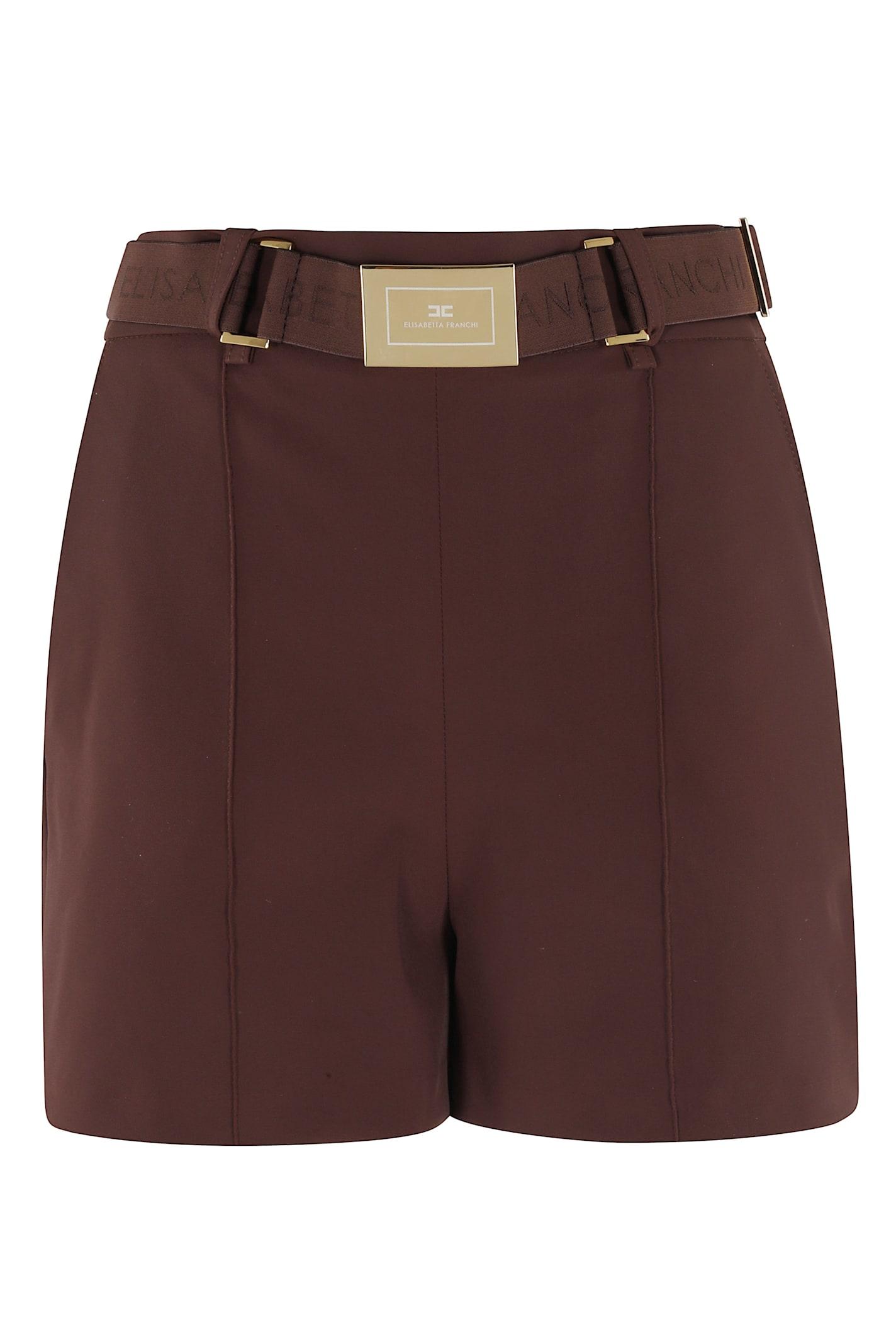 elisabetta franchi short con cintura