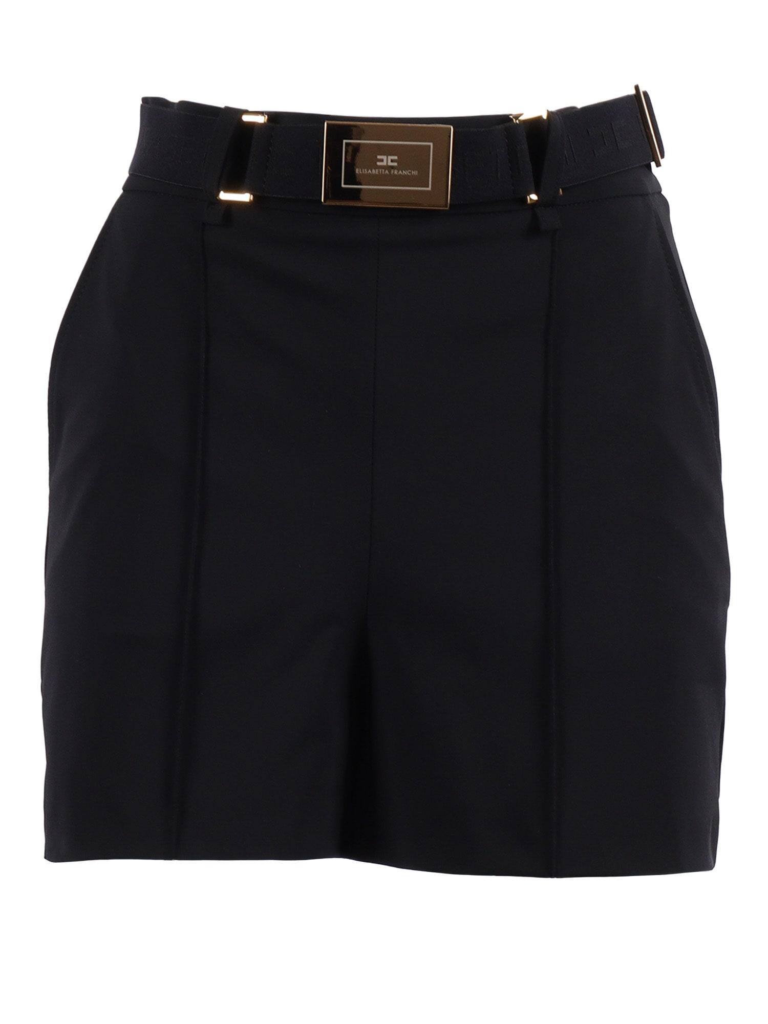 elisabetta franchi short with belt