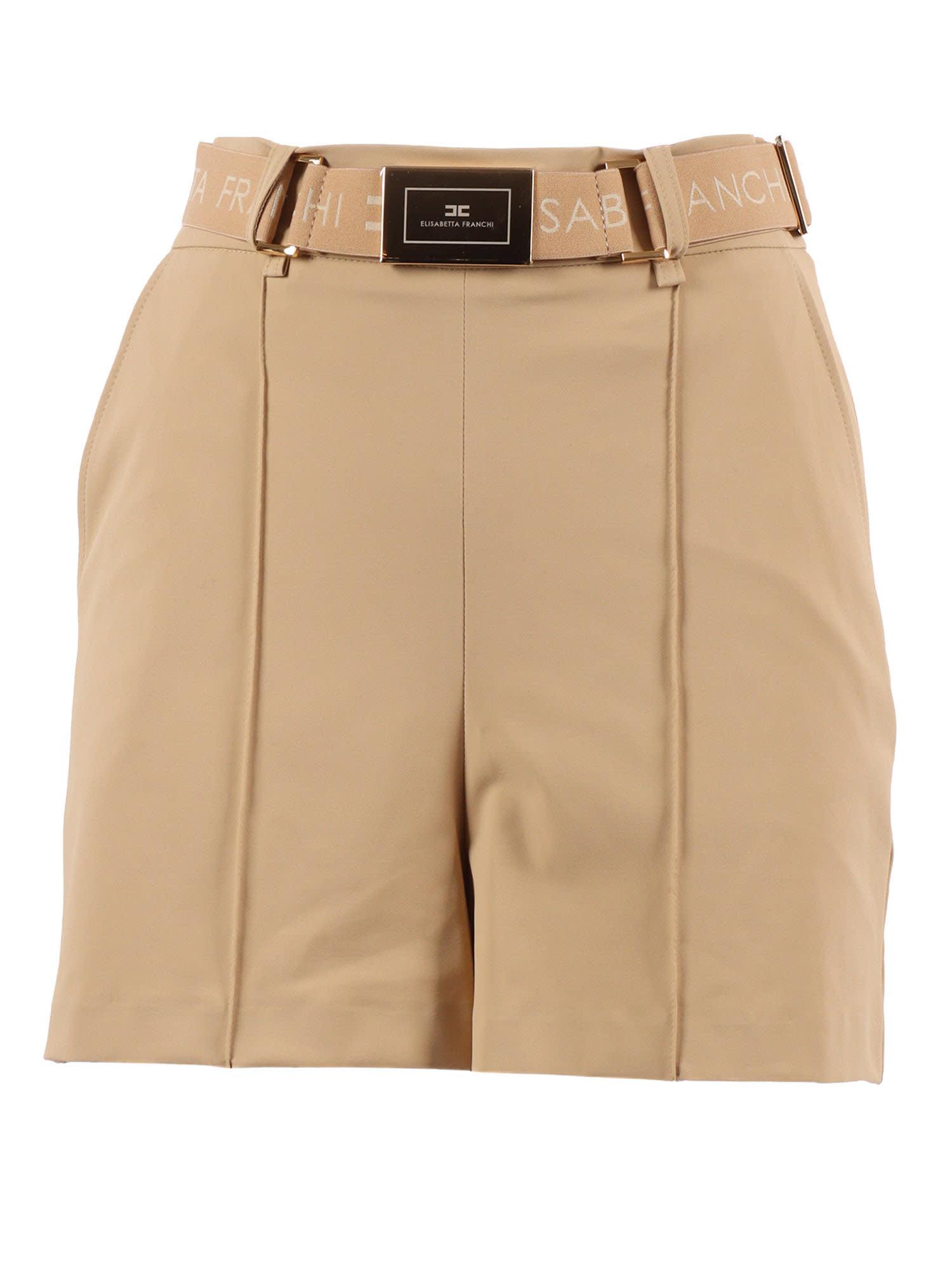 elisabetta franchi short with belt