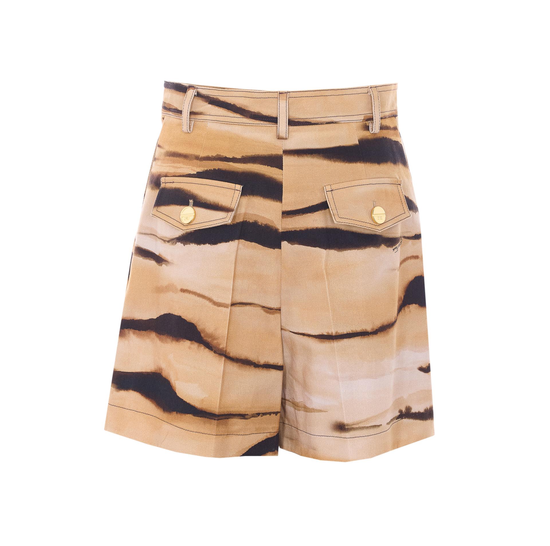 elisabetta franchi shorts beige cotton - women