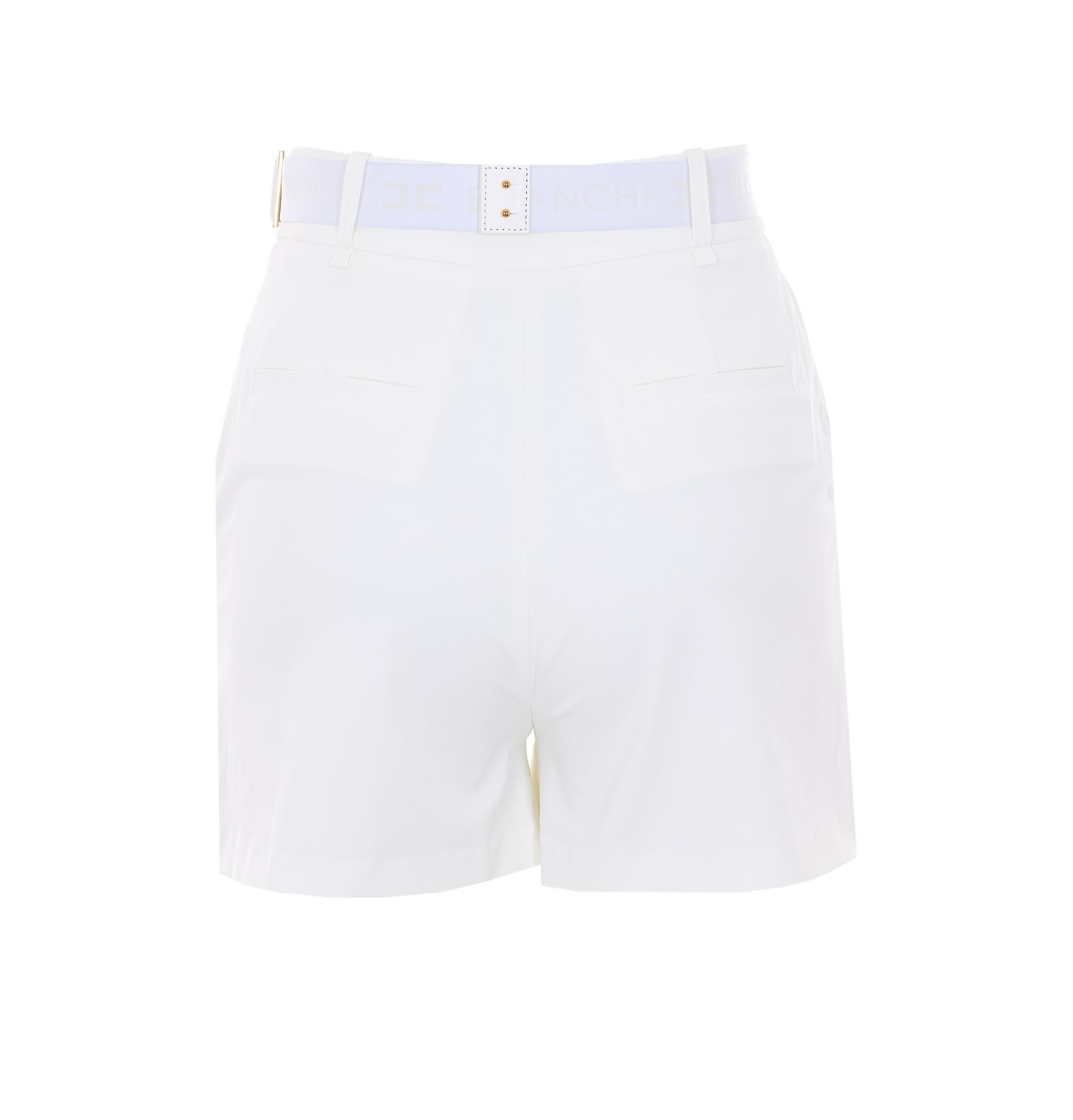 elisabetta franchi shorts white polyamide - women