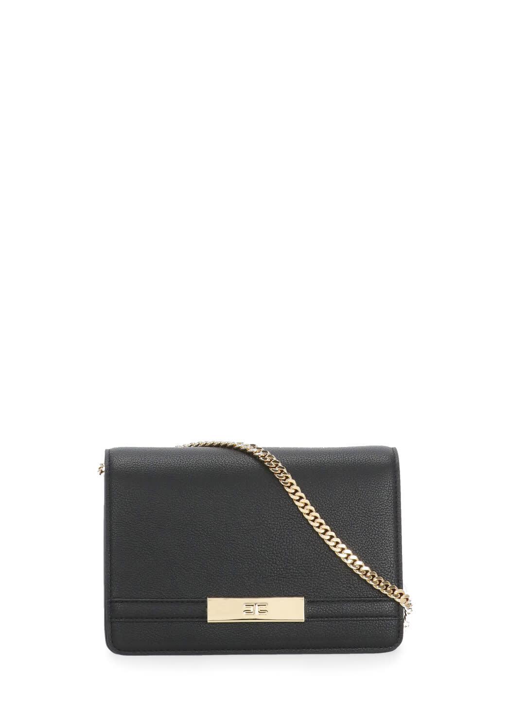 elisabetta franchi shoulder bag with logo