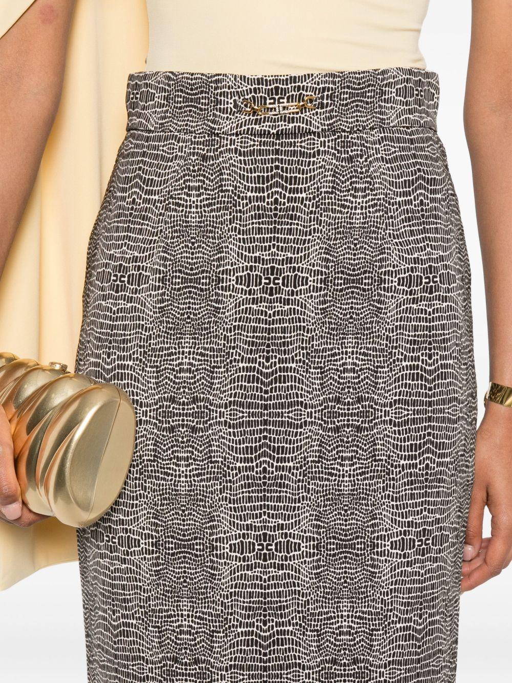 elisabetta franchi skirts black viea - women