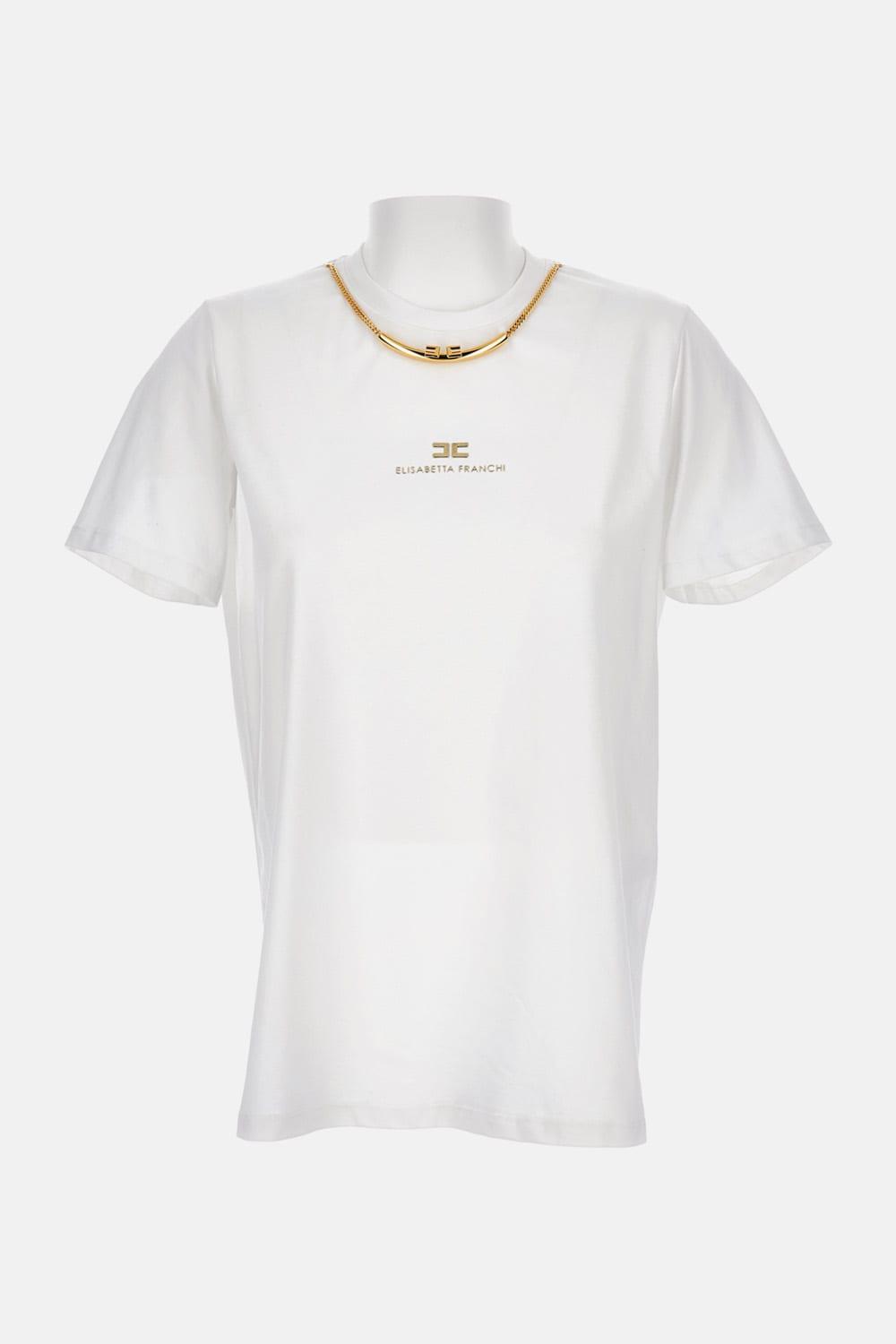 elisabetta franchi t-shirt with logo