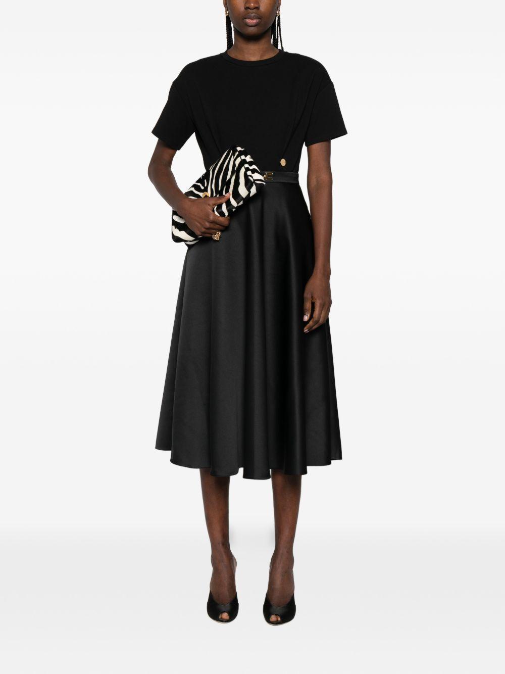 elisabetta franchi t-shirts and polos black cotton nylon elastane - women
