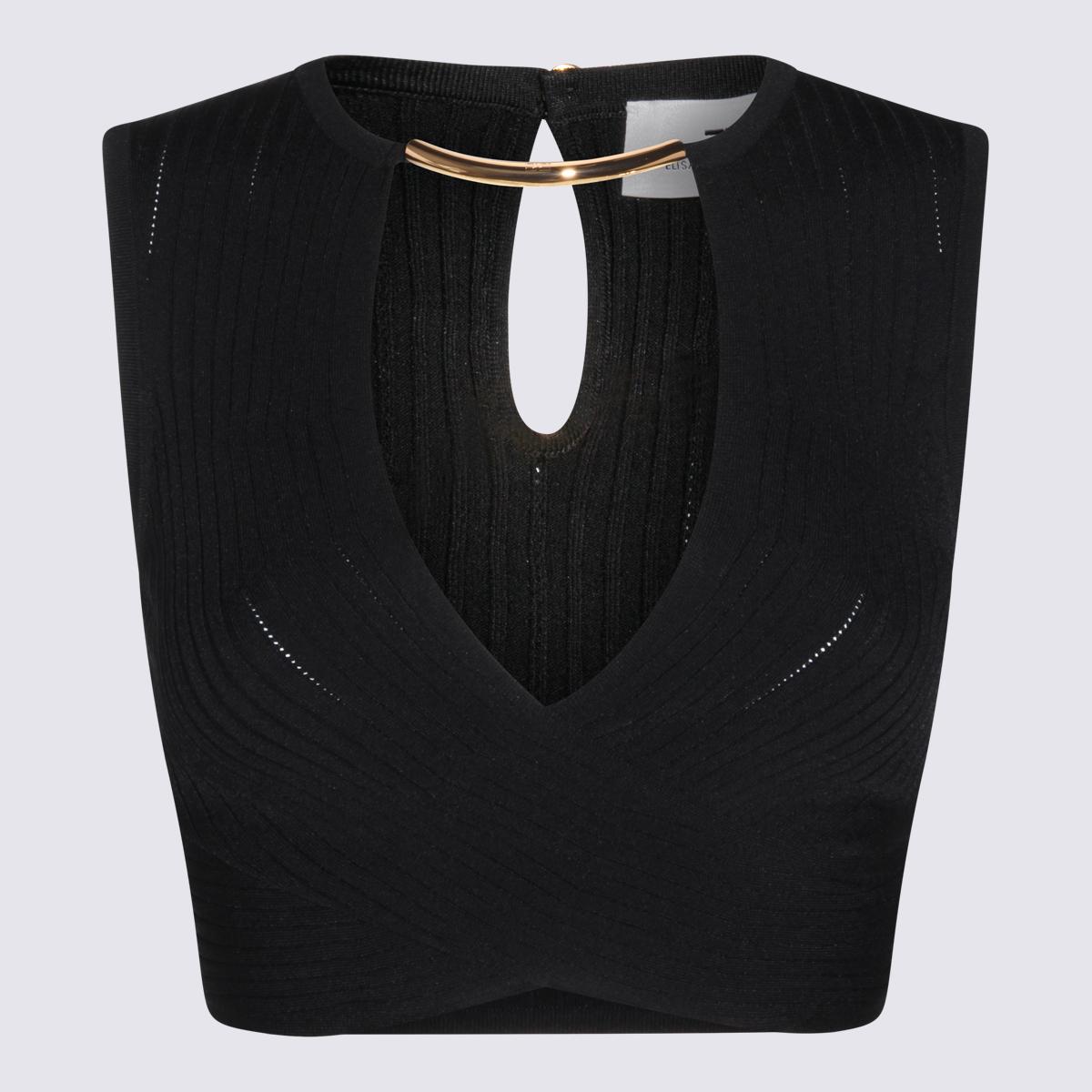 elisabetta franchi top black vipa - women