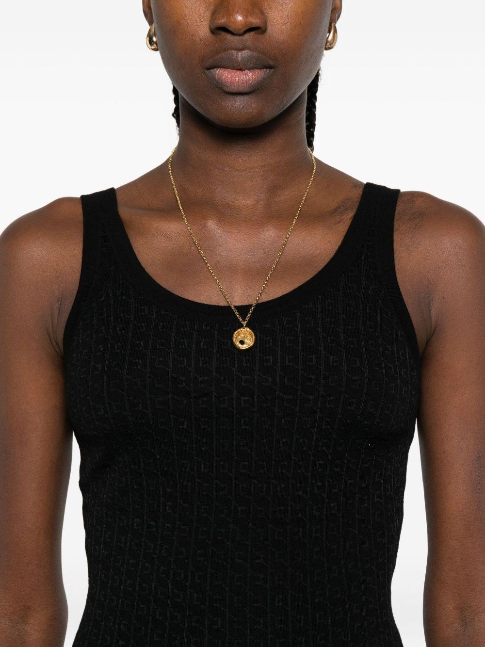 elisabetta franchi top black viscose - women