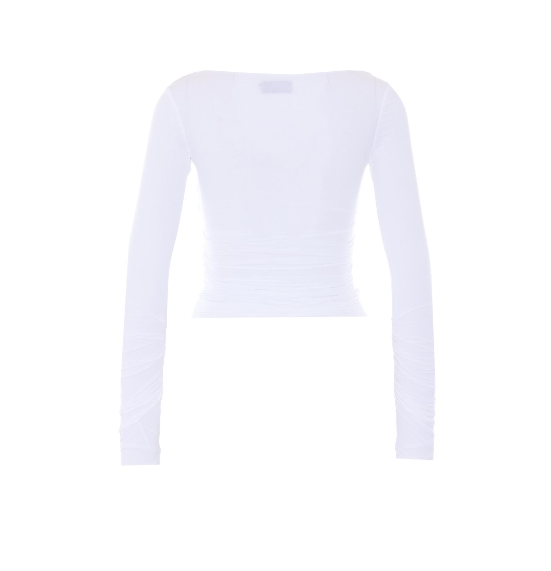 elisabetta franchi top white vicose - women