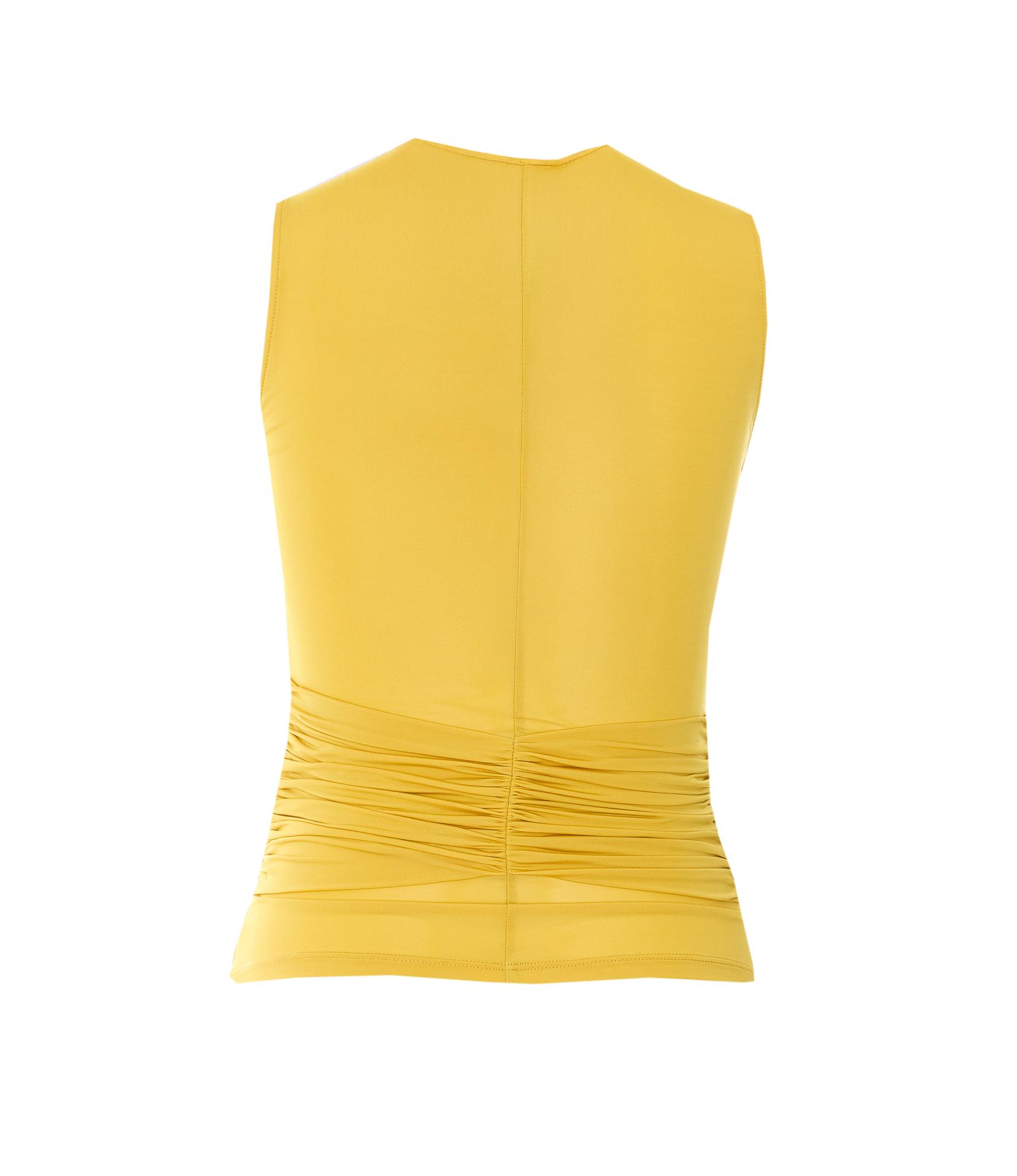 elisabetta franchi top yellow viscose - women