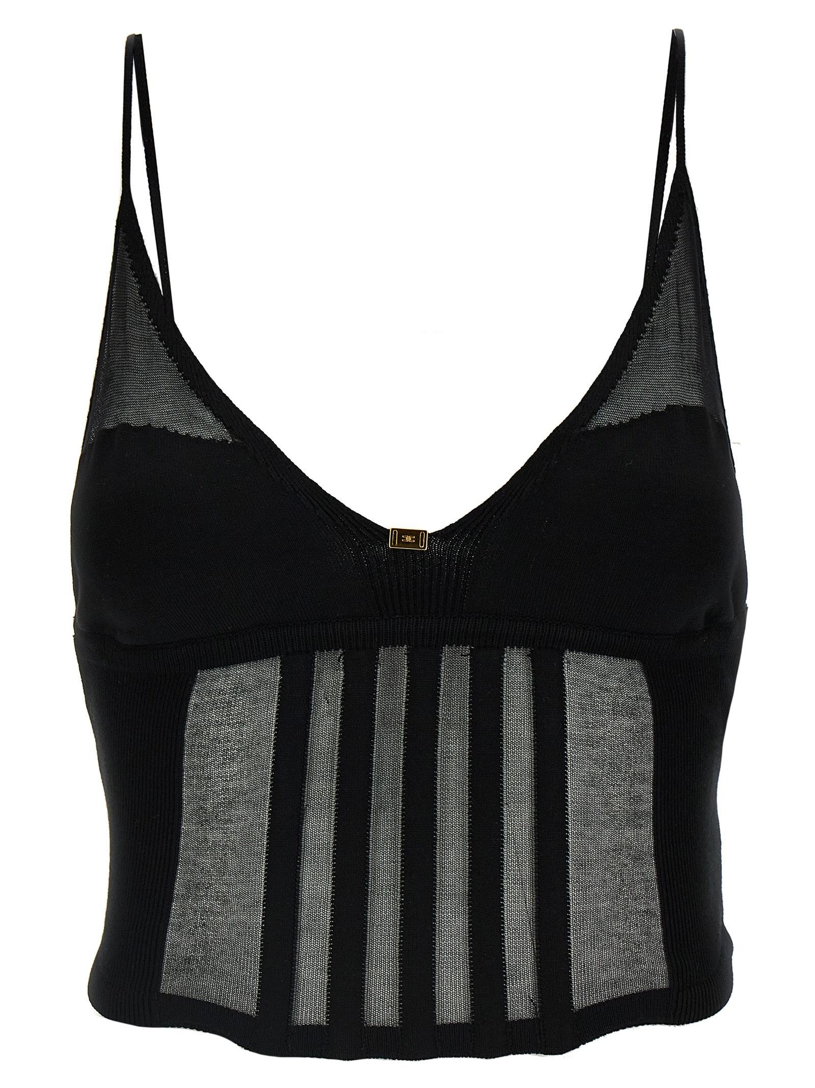 elisabetta franchi transparent top