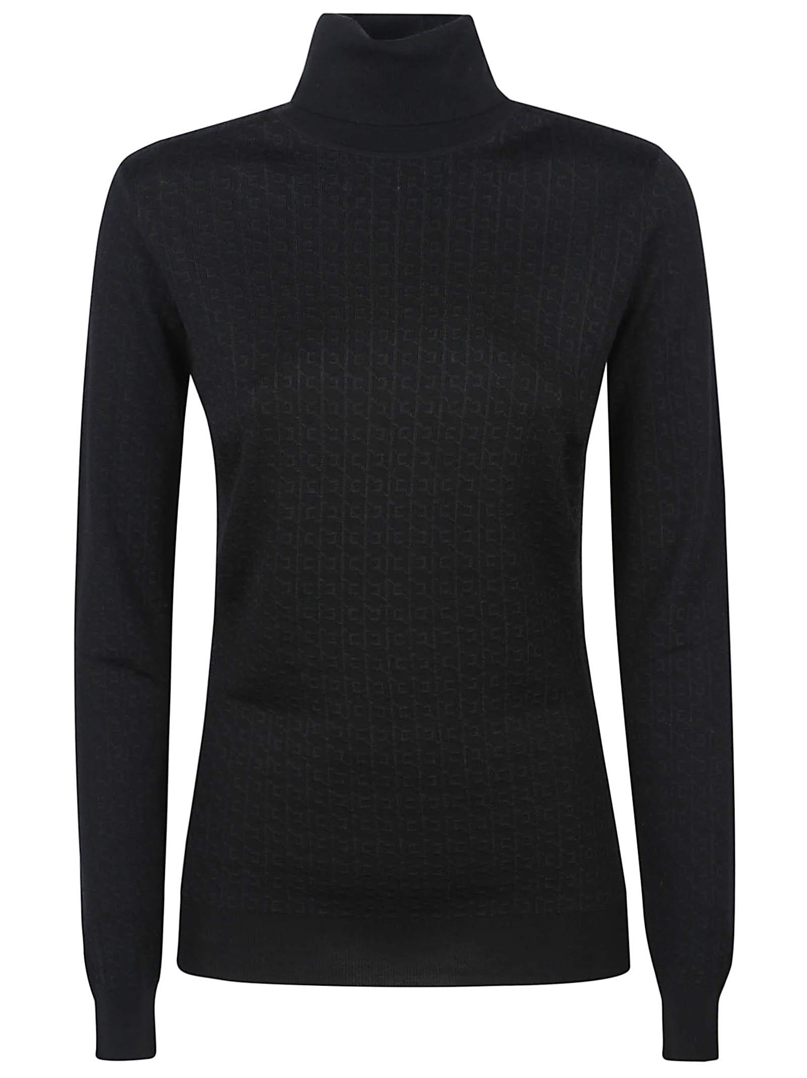 elisabetta franchi tricot turtle neck sweater