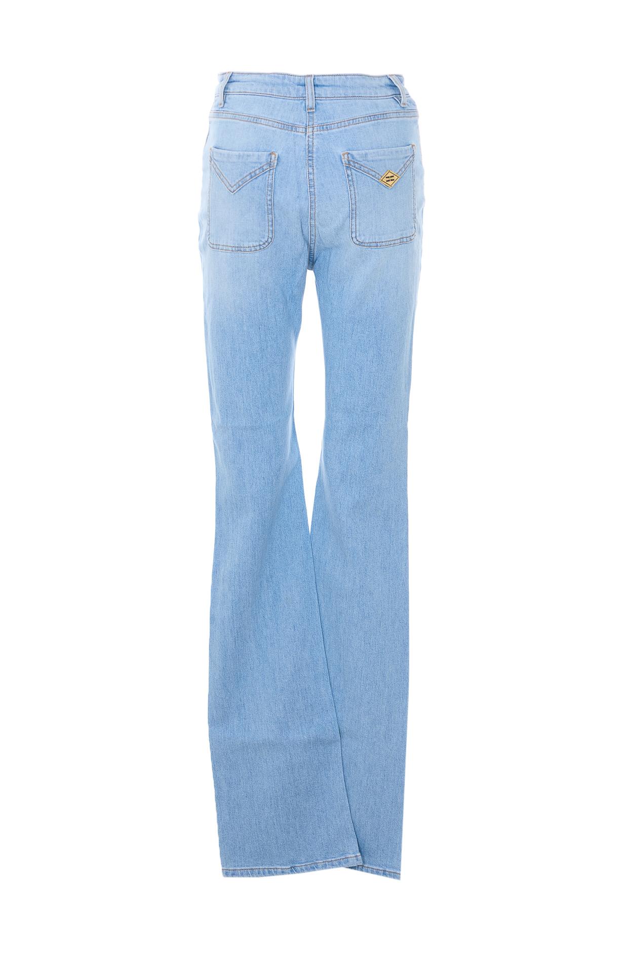 elisabetta franchi trousers blue cotton - women