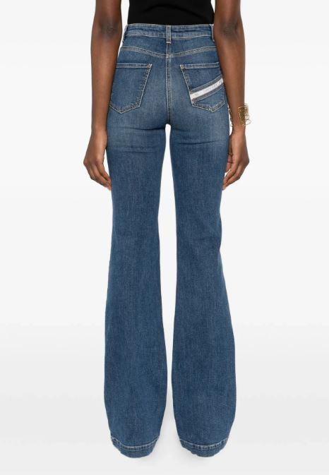 elisabetta franchi trousers blue vintage colyemea - women