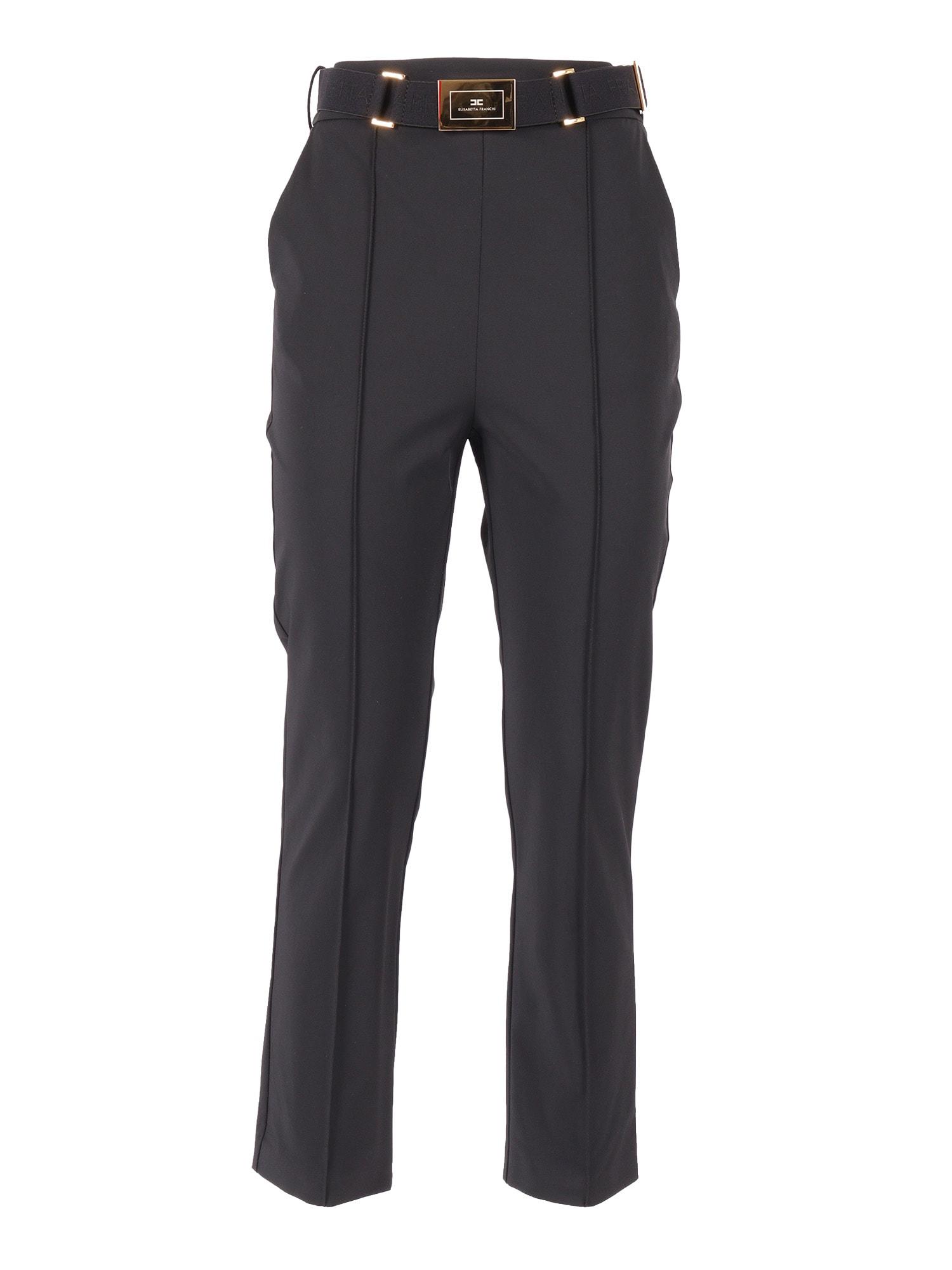 elisabetta franchi trousers with belt