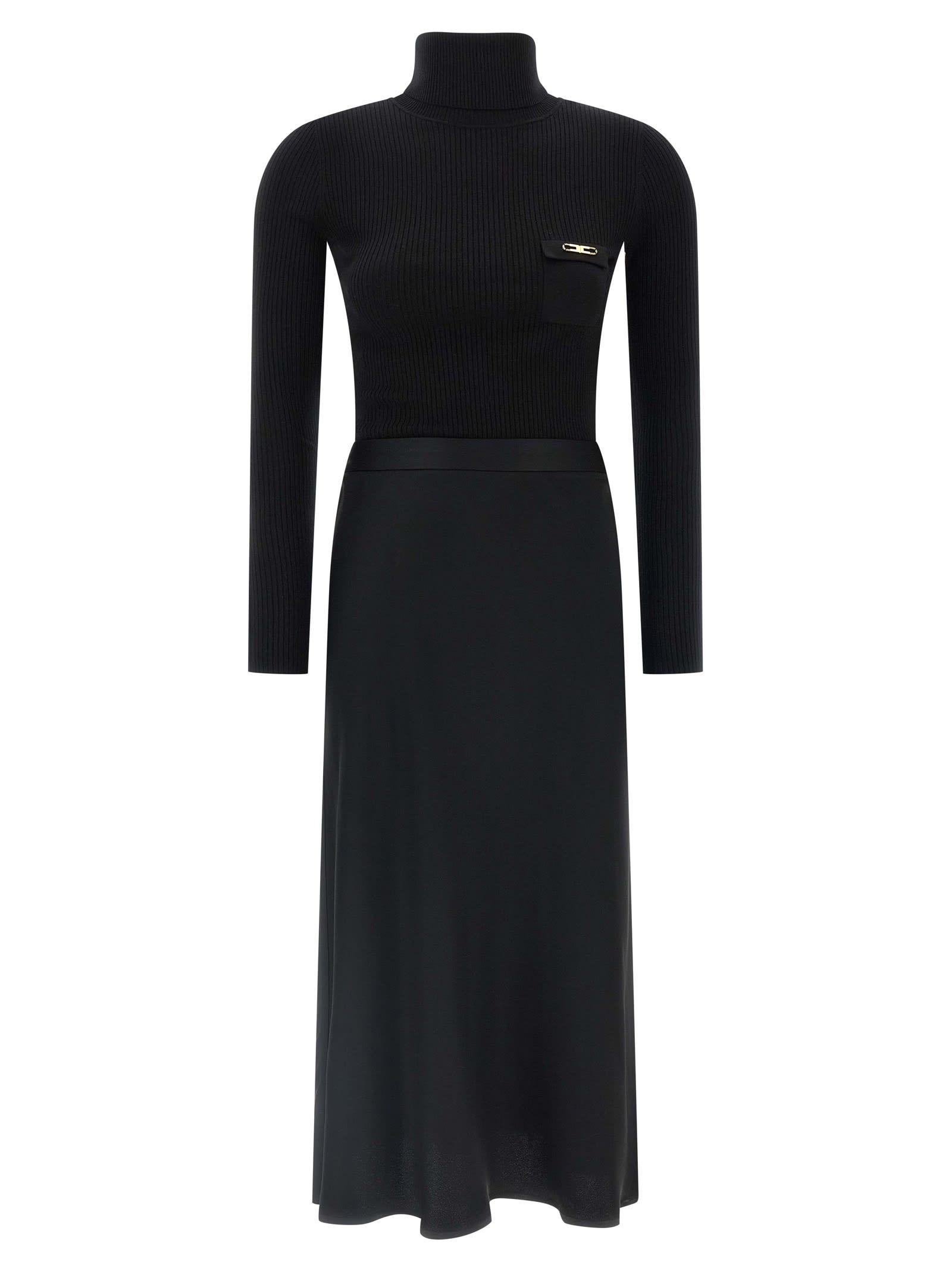 elisabetta franchi turtleneck dress