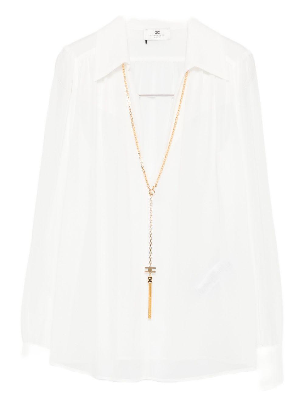 elisabetta franchi v-necked shirt