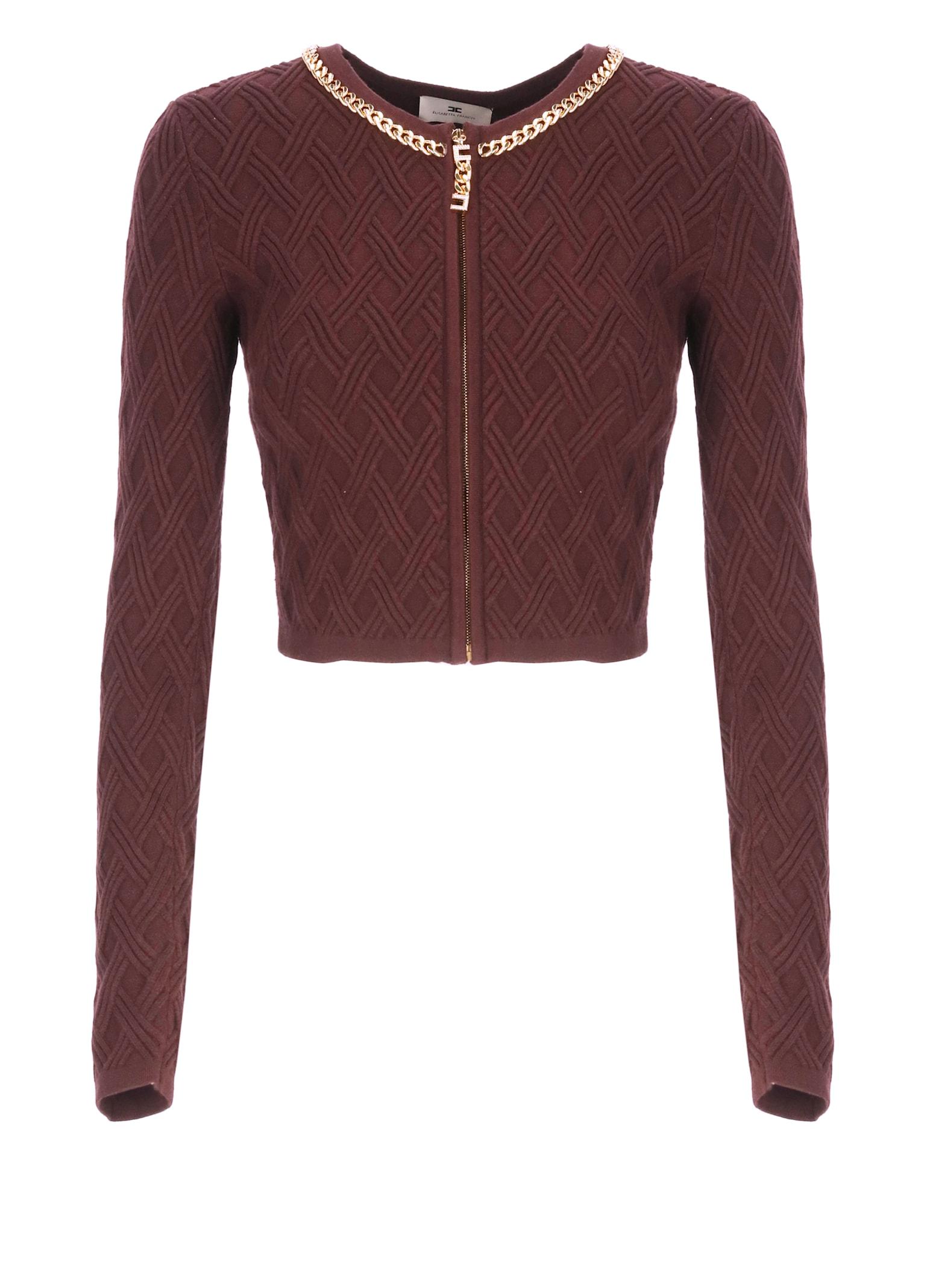 elisabetta franchi viscosa cardigan