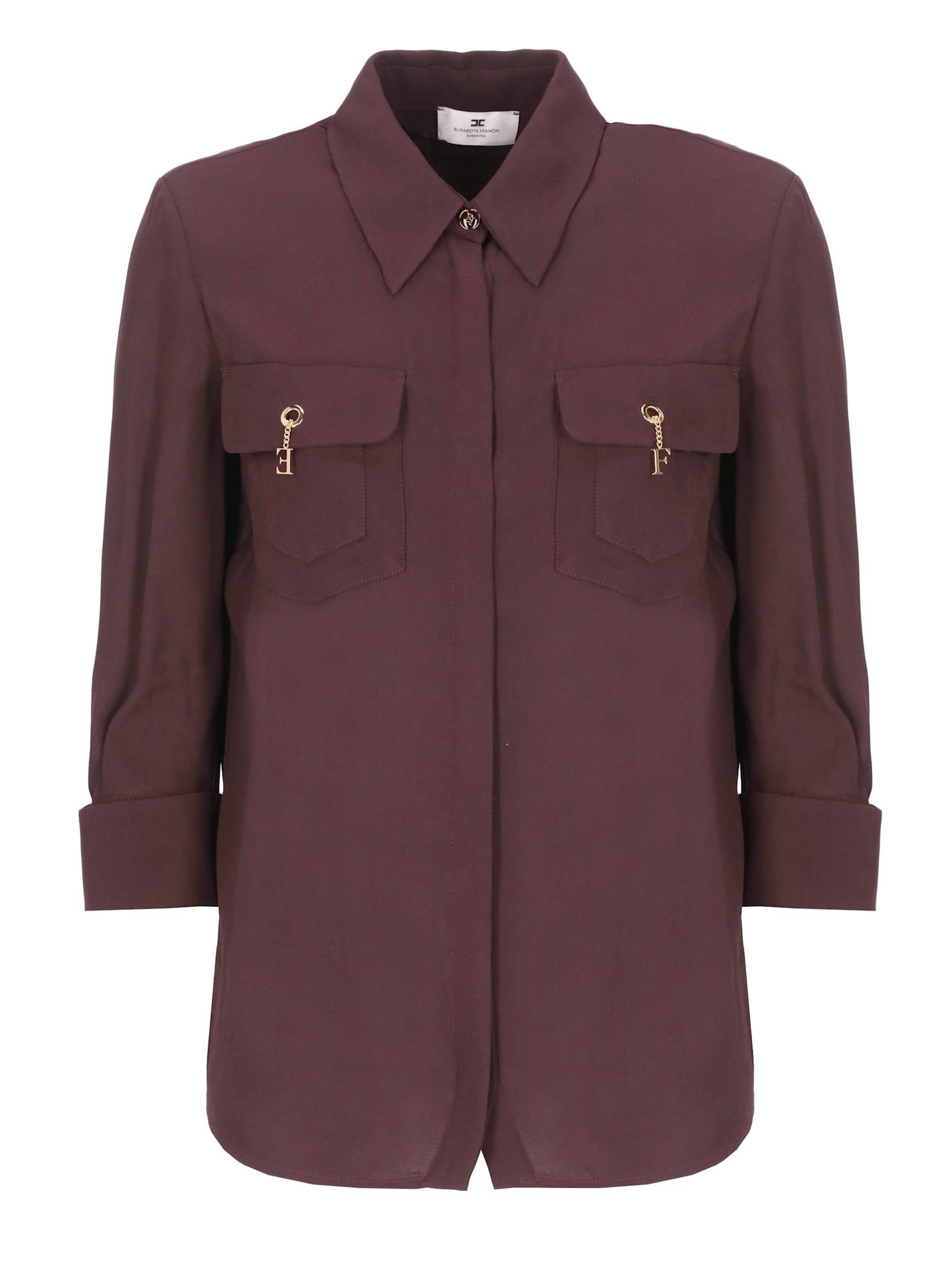elisabetta franchi viscose shirt