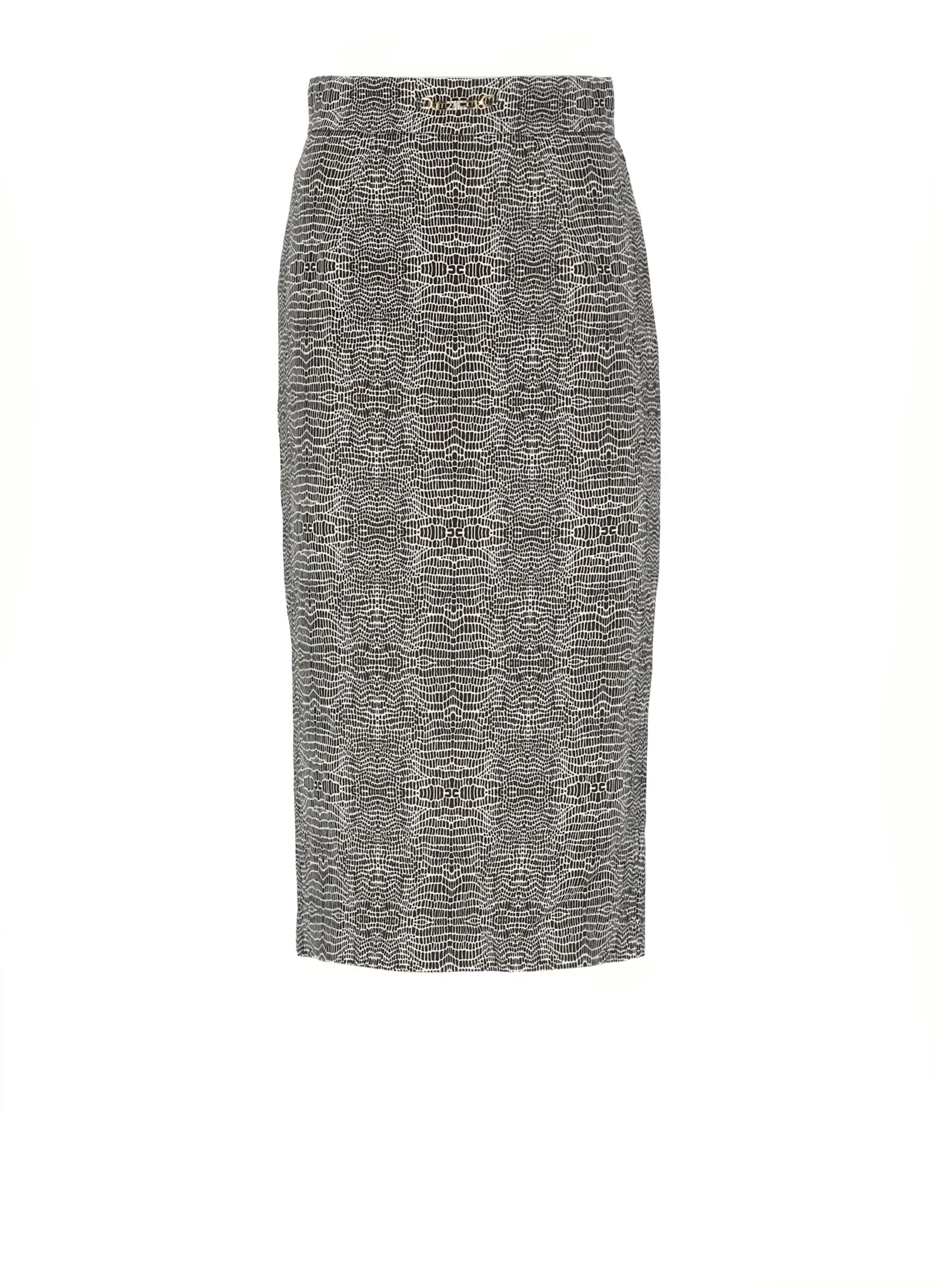 elisabetta franchi viscose skirt