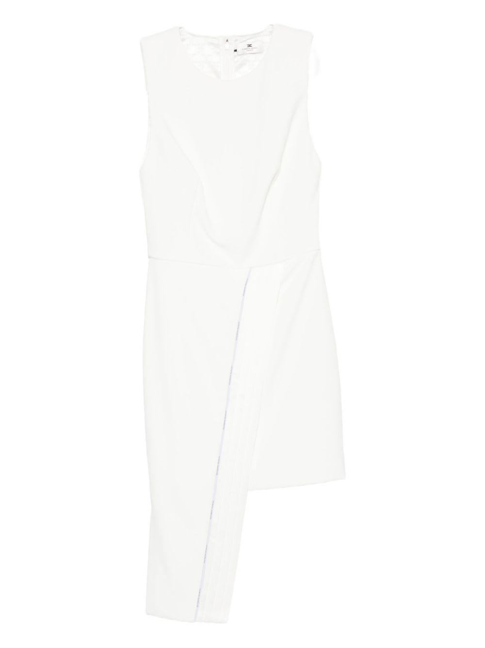 elisabetta franchi waist-detail asymmetric party dress
