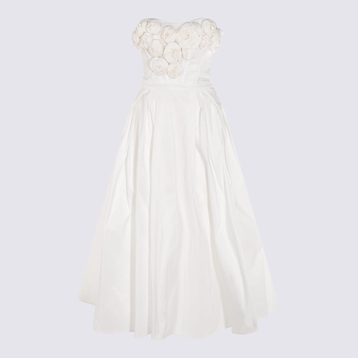 elisabetta franchi white midi dress