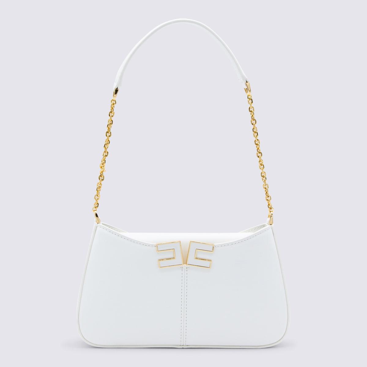 elisabetta franchi white shoulder bag