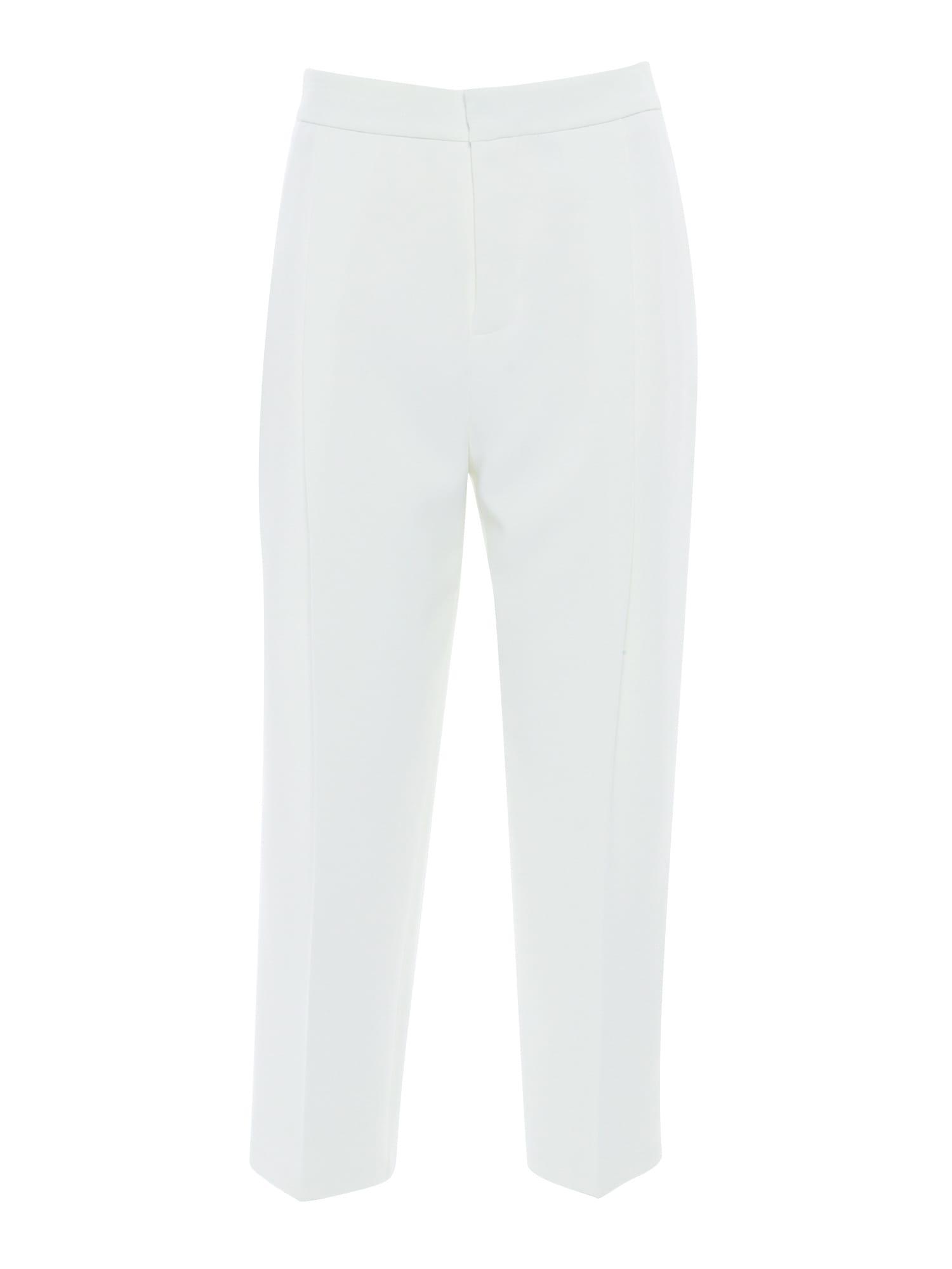 elisabetta franchi white trousers
